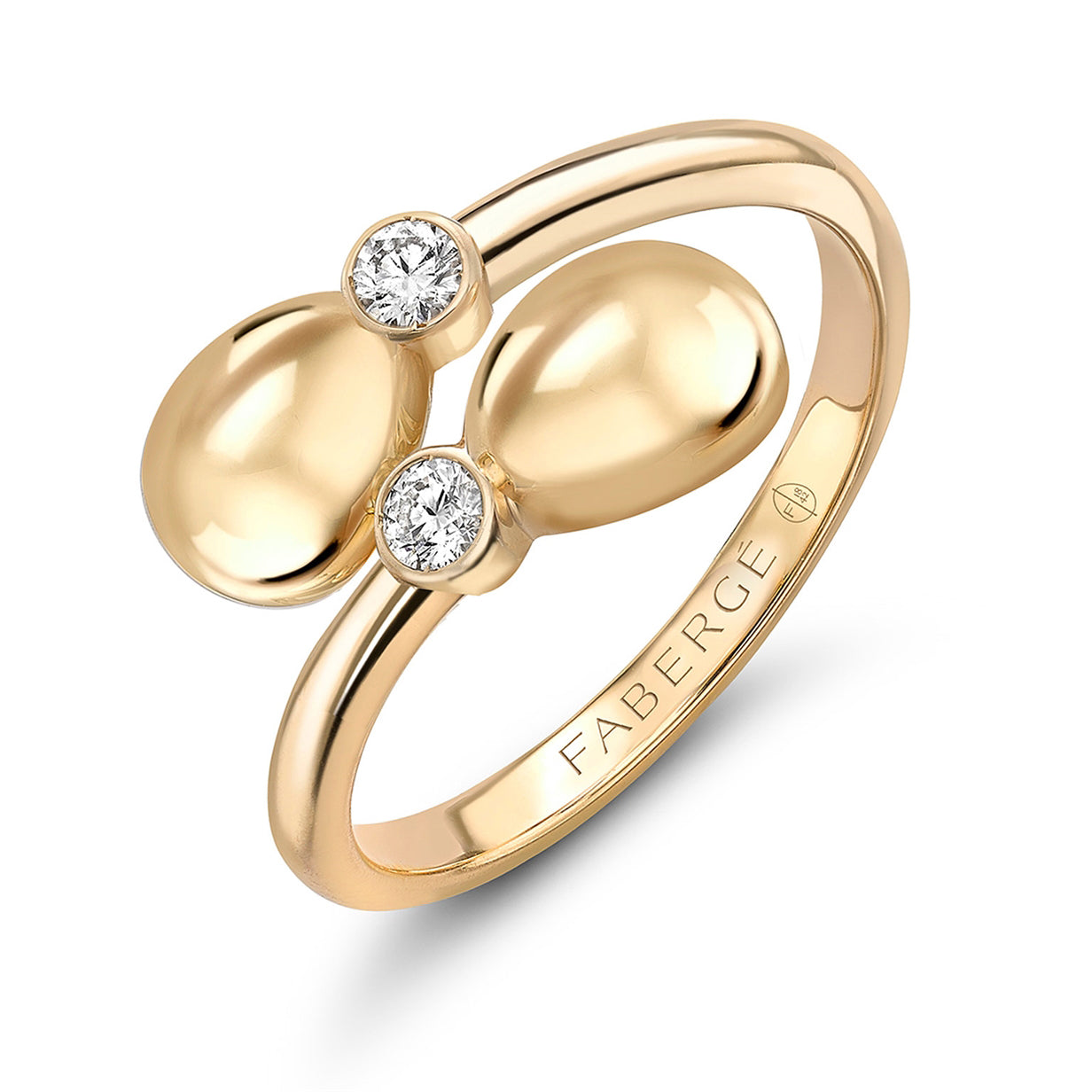 Fabergé-Essence-Yellow-Gold-Crossover-Ring