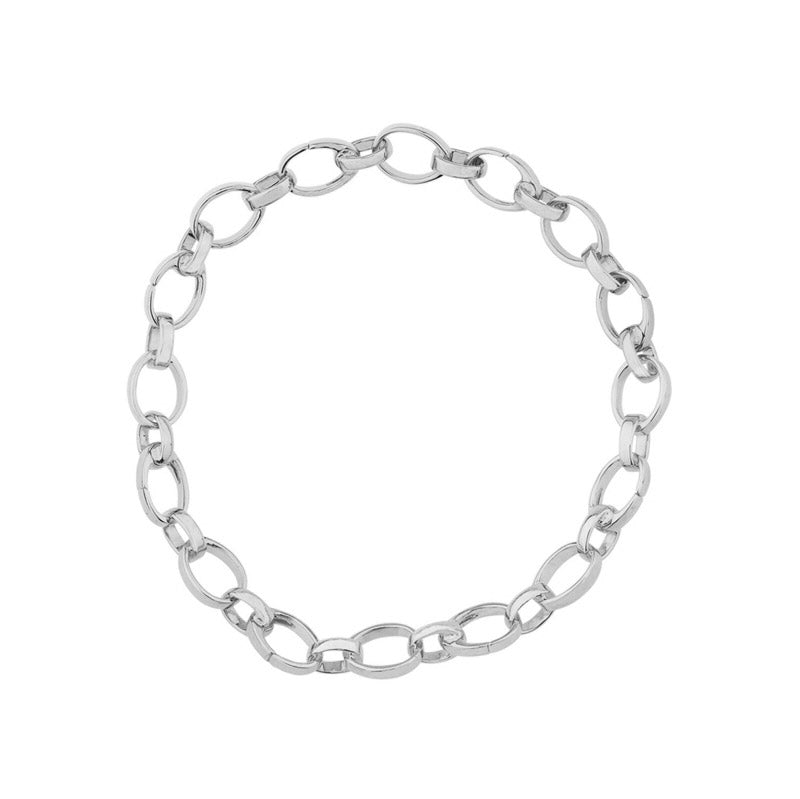 595BT1670_14_Treillage White Gold Chain Charm Bracelet