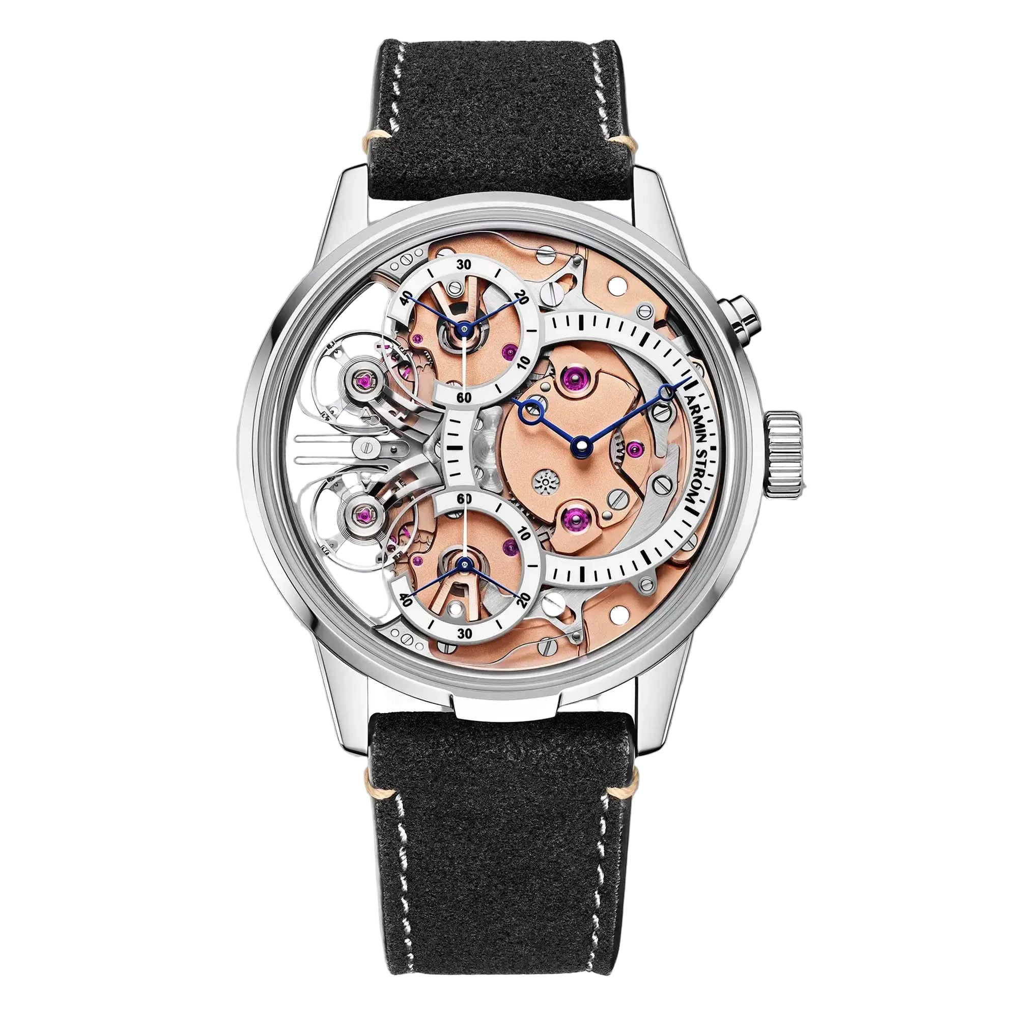 Discover the Armin Strom Mirrored Force Resonance Zeitgeist 1665 — a rare limited edition of 25 pieces celebrating mechanical harmony and pure Swiss innovation.