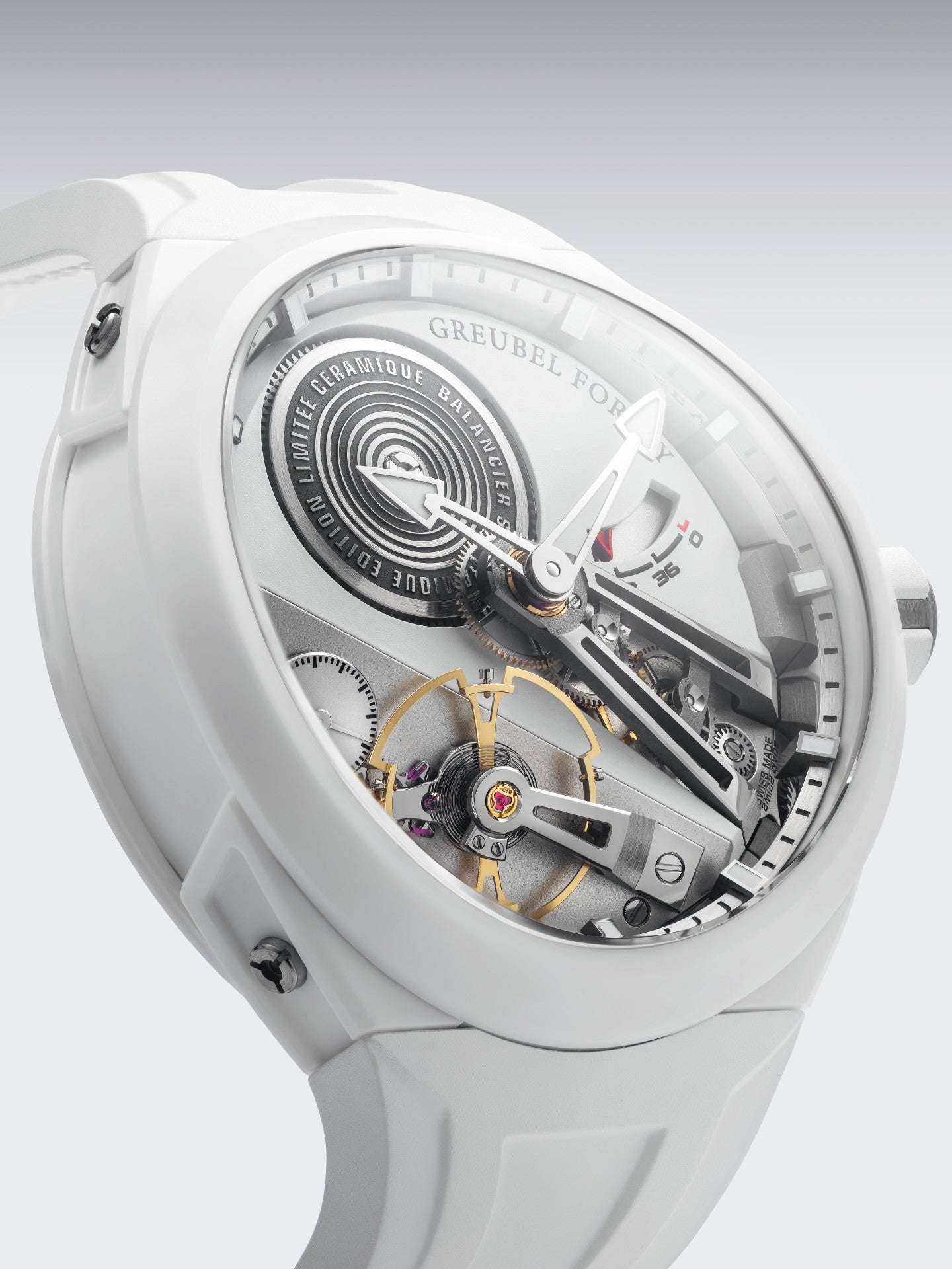 BALANCIER CONVEXE S2 WHITE CERAMIC