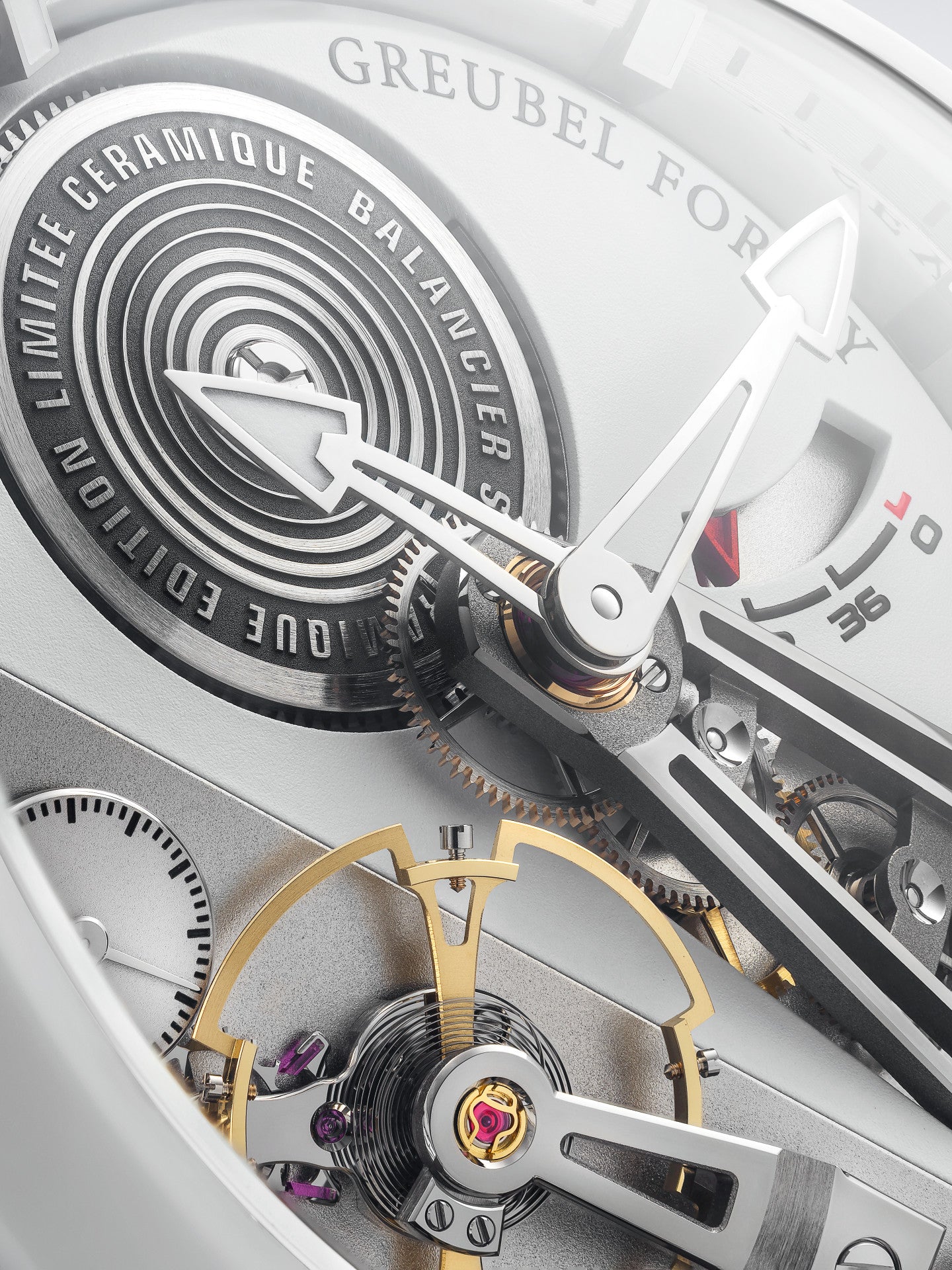 BALANCIER CONVEXE S2 WHITE CERAMIC