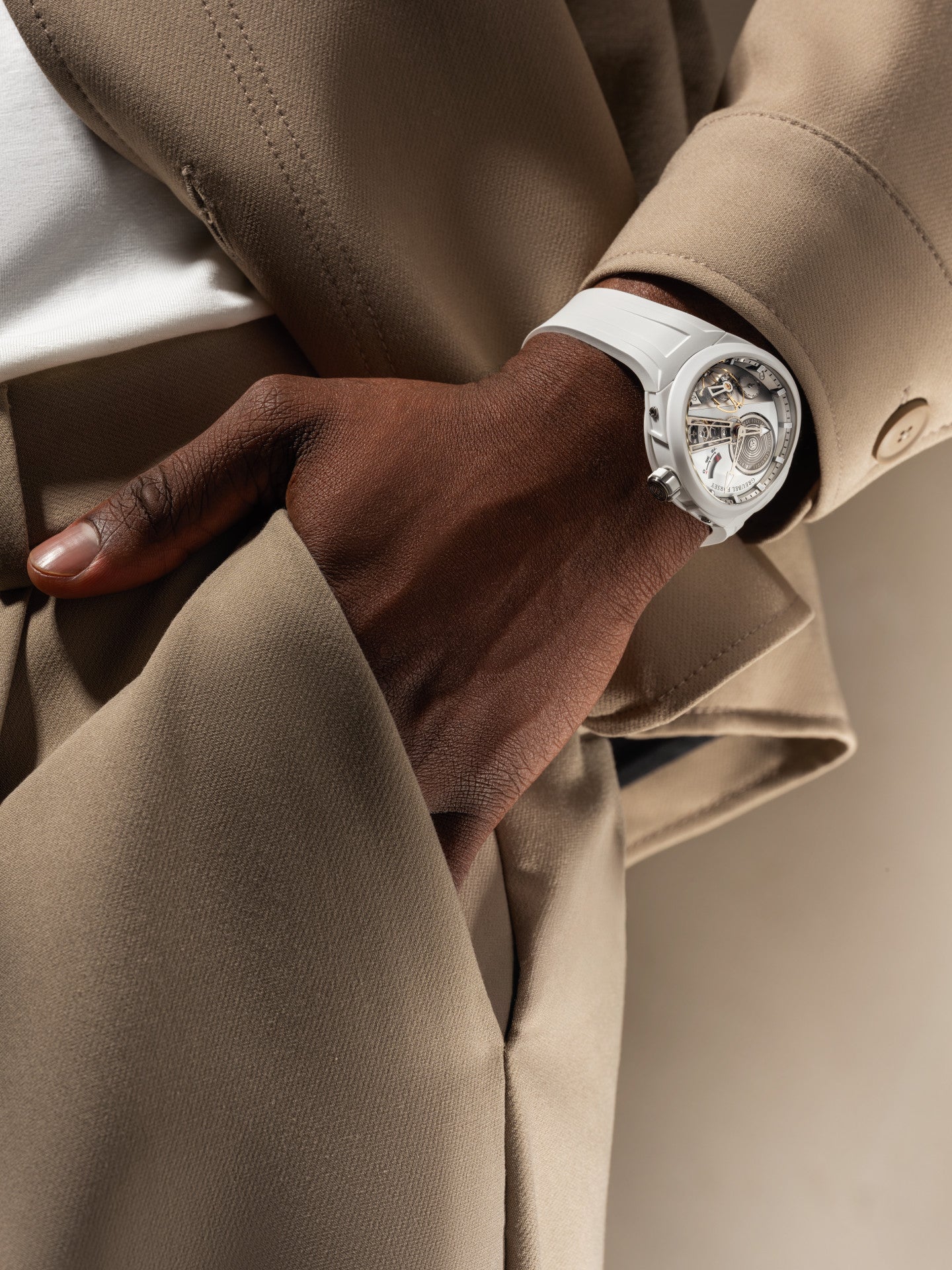 BALANCIER CONVEXE S2 WHITE CERAMIC