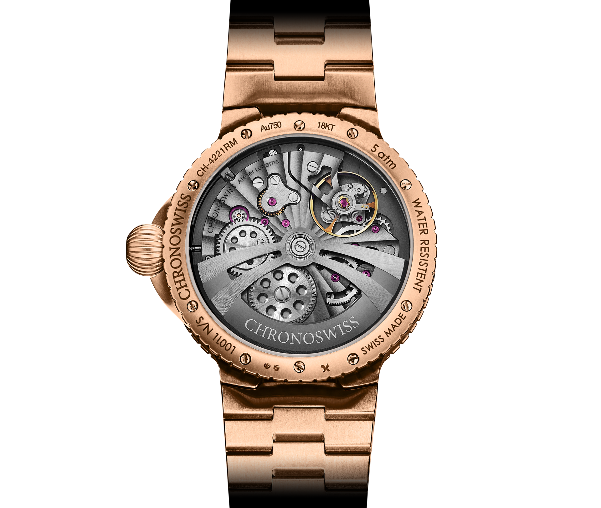 PULSE GMT ENAMEL SKY GOLD
