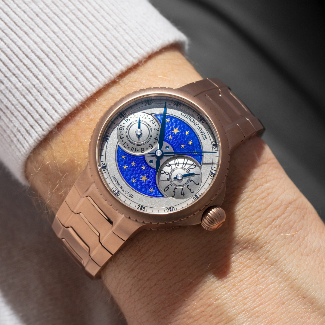 PULSE GMT ENAMEL SKY GOLD