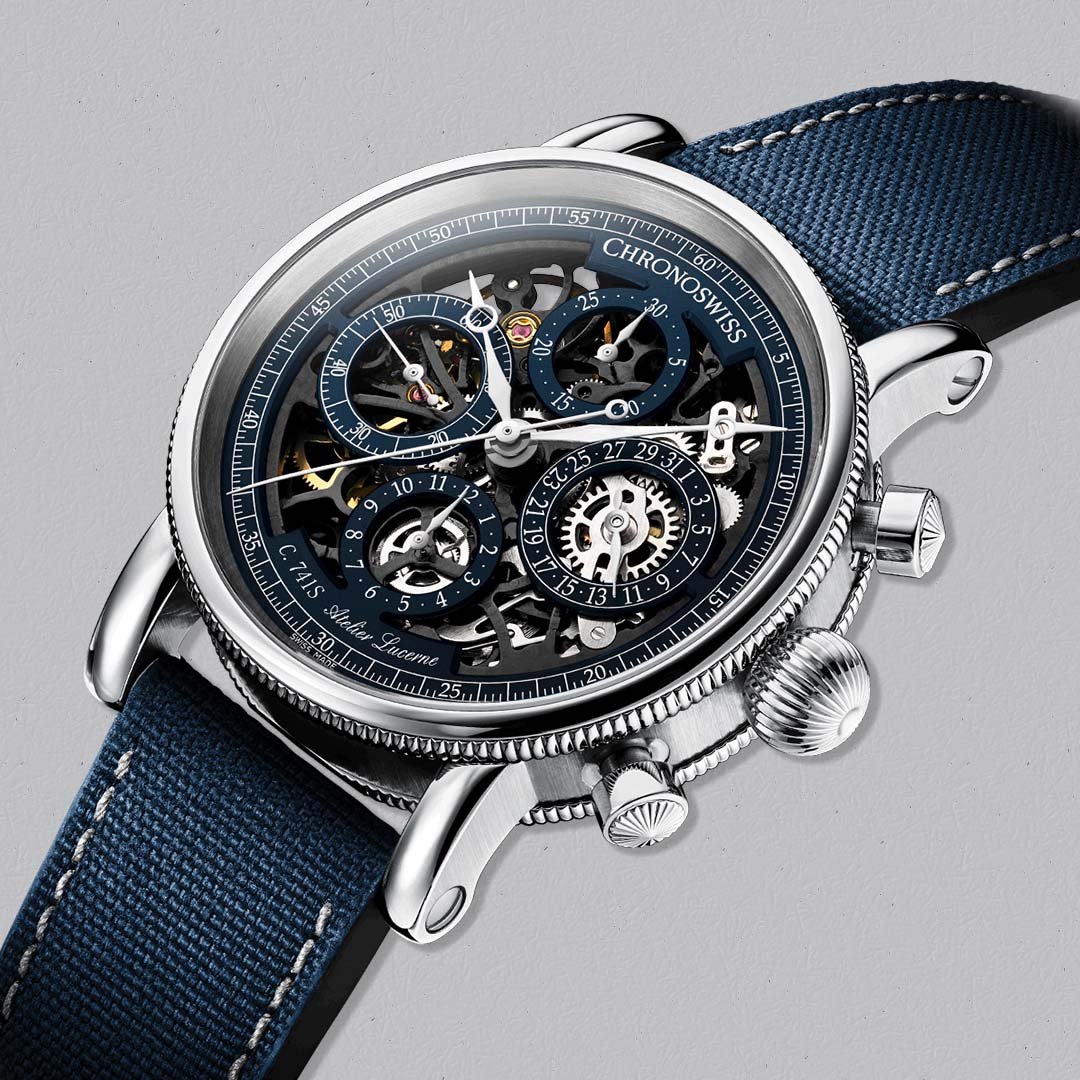 The Evolution Opus Chronograph Opus Titanium by Chronoswiss features open mechanics, titanium construction and contemporary design.