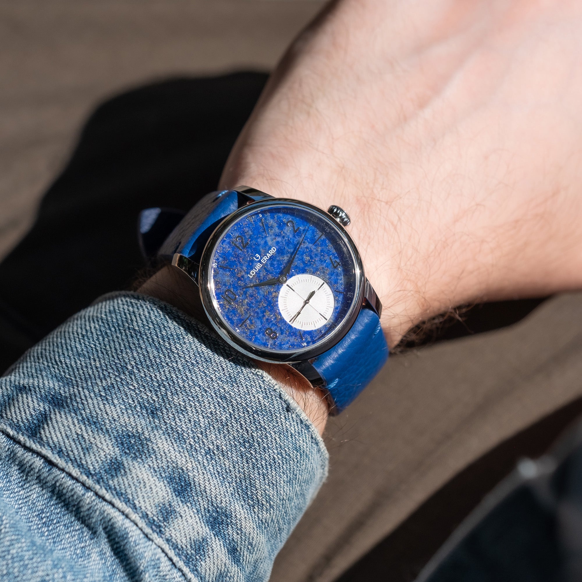       Excellence-Petite-Seconde-Lapis-Lazuli-wrist