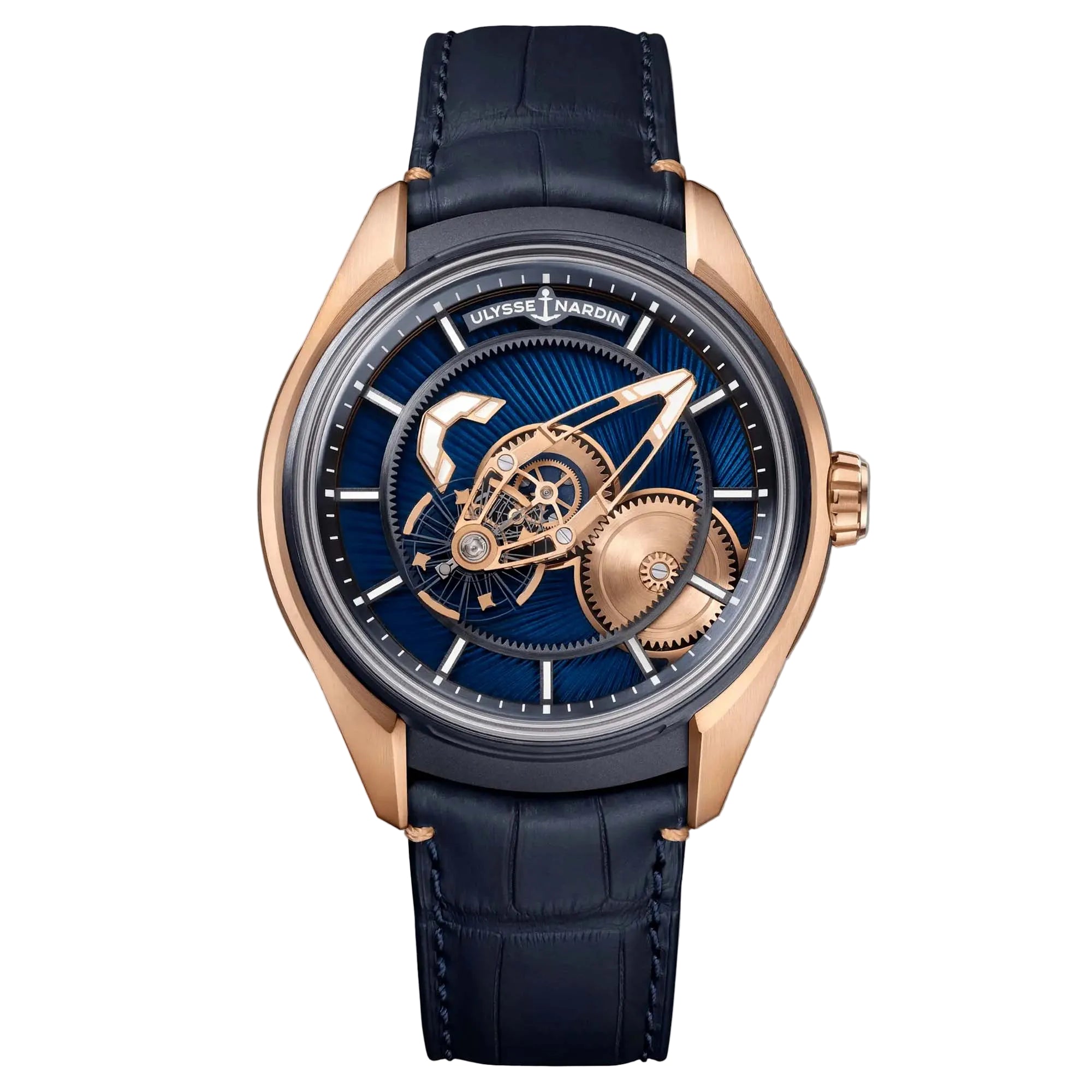 Ulysse Nardin FREAK X Gold Enamel 43mm, limited to 120 pieces. A rare masterpiece blending enamel artistry with bold horological innovation.