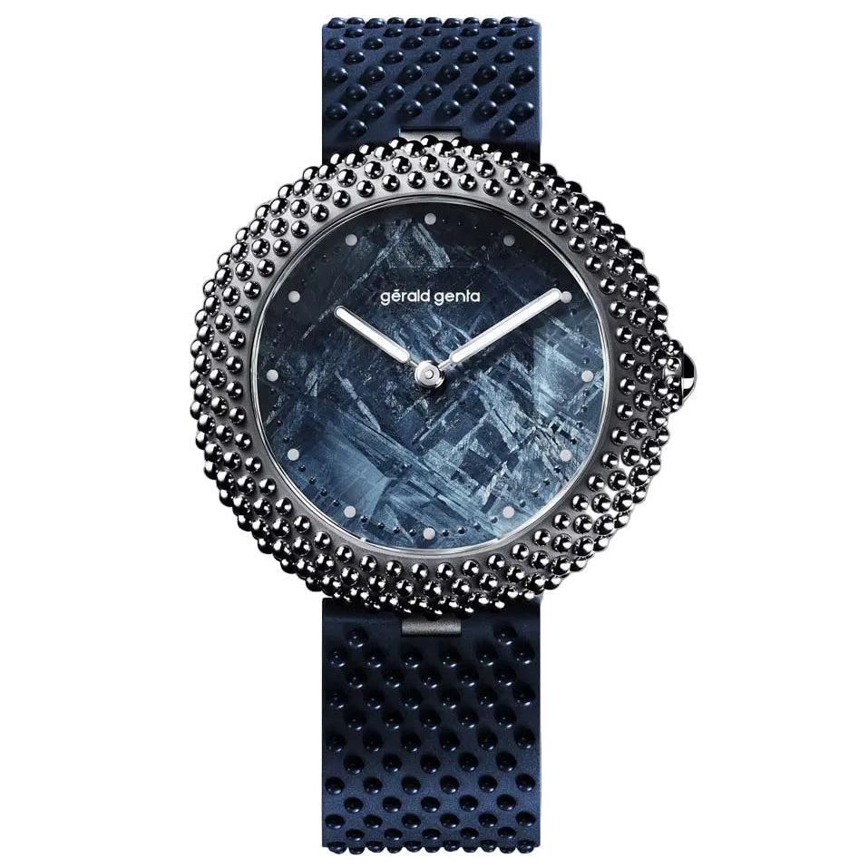 Discover the Genta Gentissima Oursin 41 Blue Meteorite, a rare Swiss luxury watch with meteorite dial, available in London.