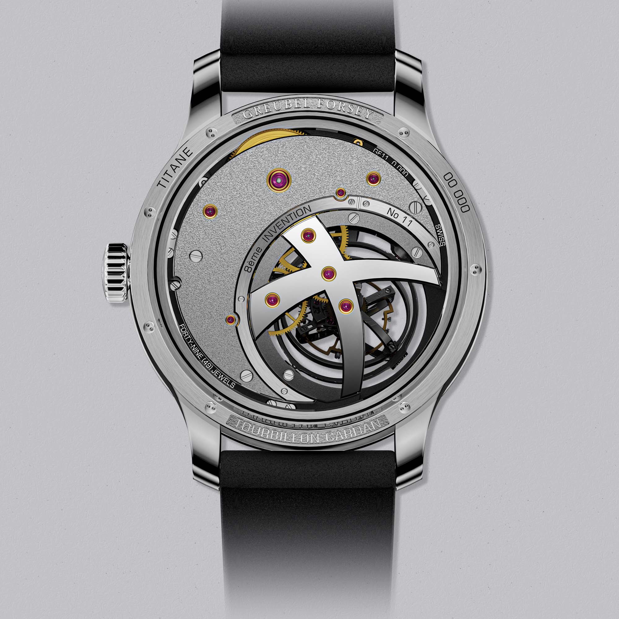 TOURBILLON CARDAN TITANIUM LIMITED TO 55 PIECES