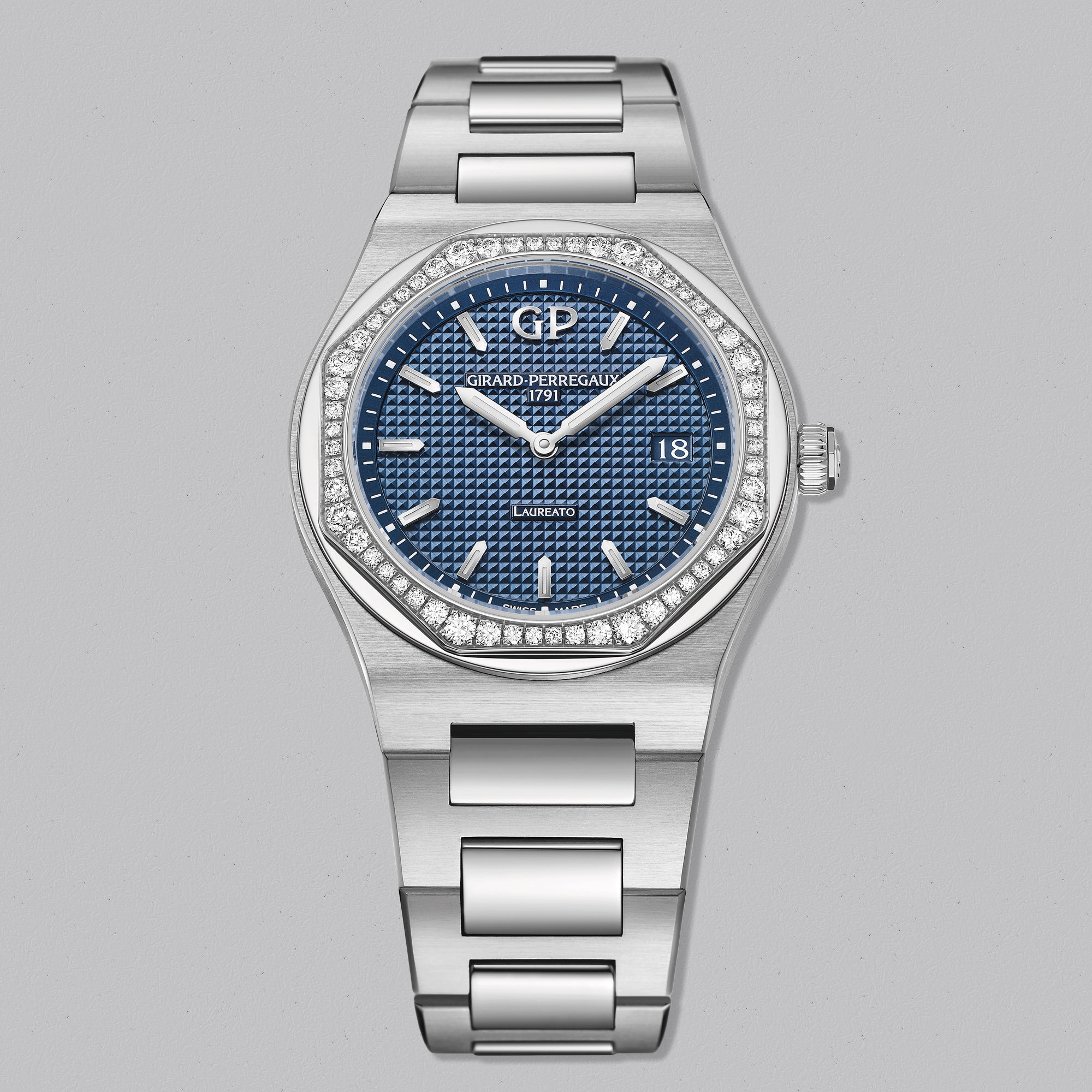 LAUREATO 34 MM DIAMOND BLUE