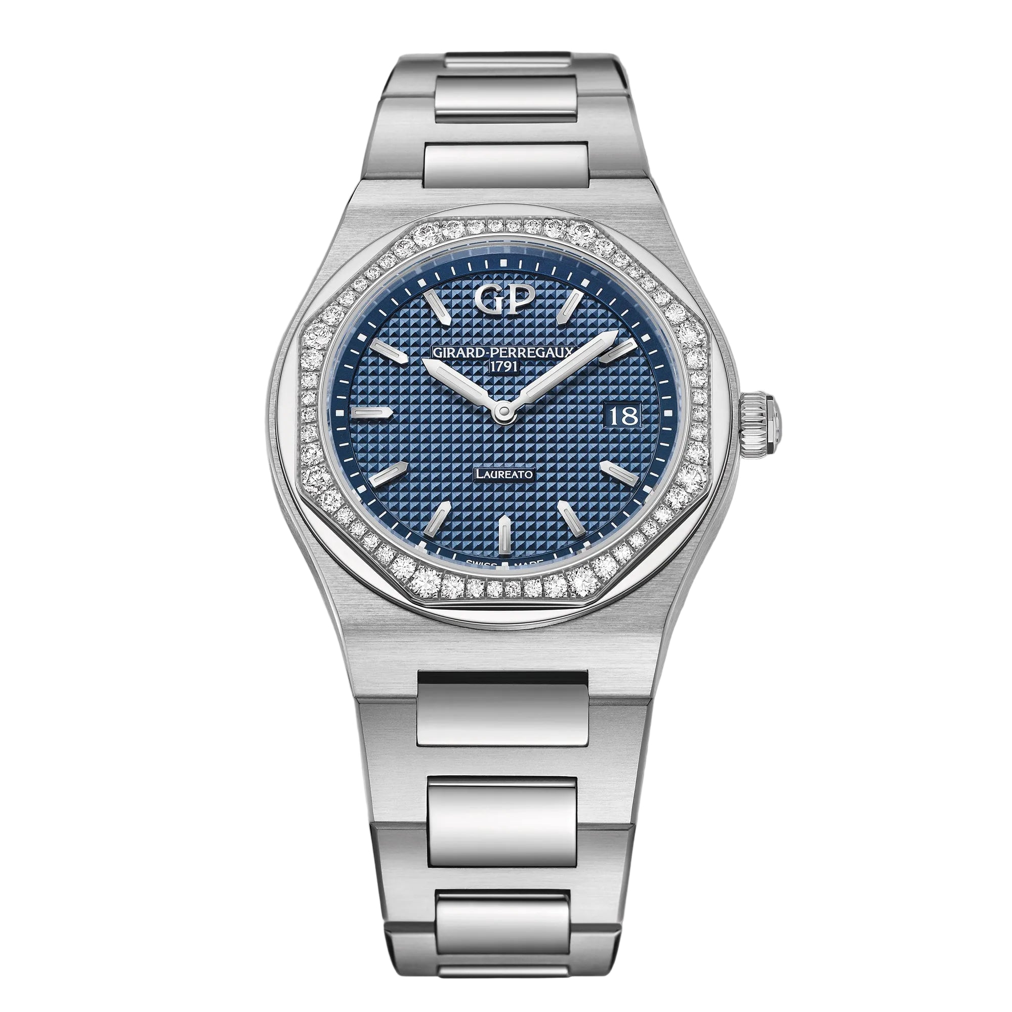 LAUREATO 34 MM DIAMOND BLUE
