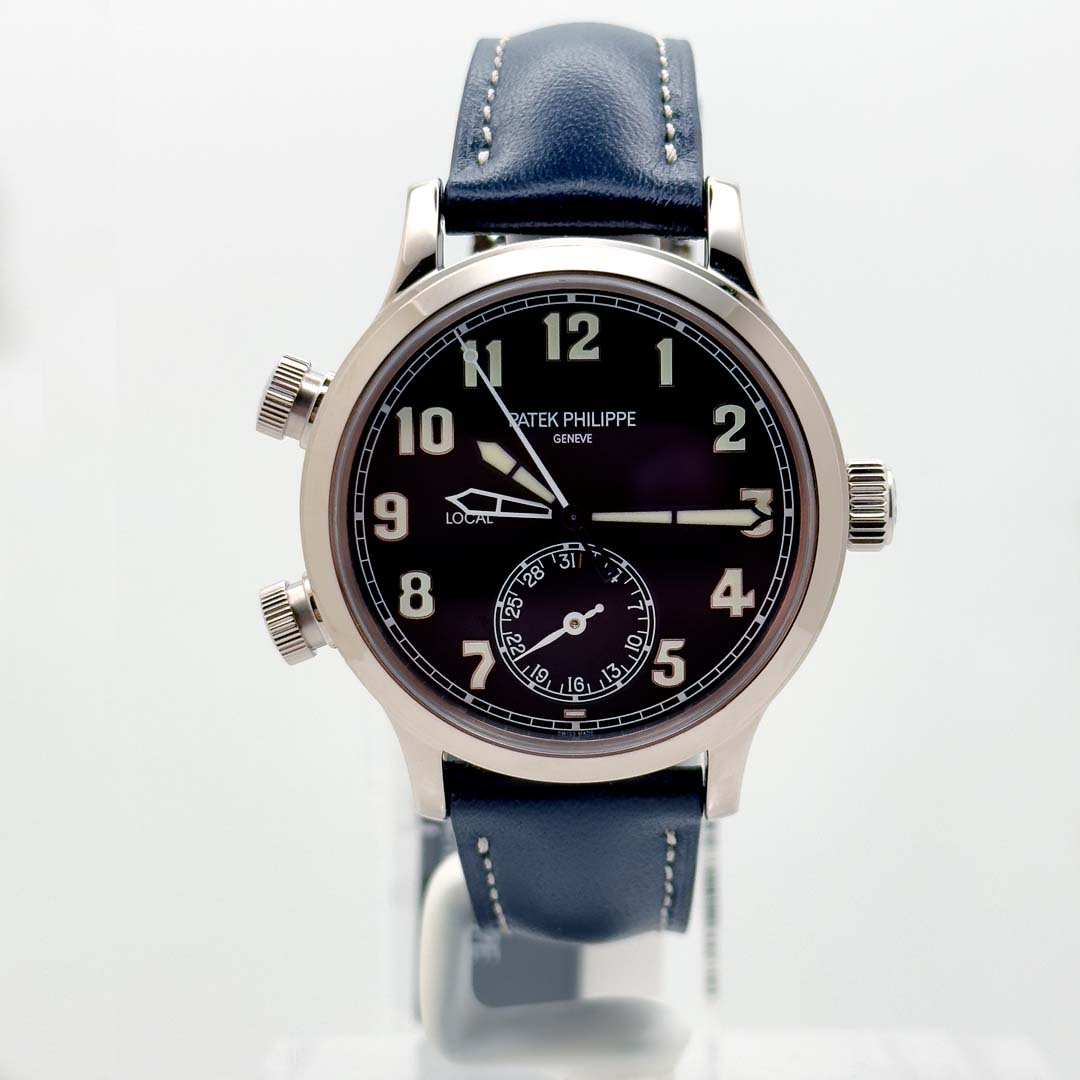 PATEK PHILIPPE WHITE GOLD PILOT TRAVEL TIME REF: 7234G-001