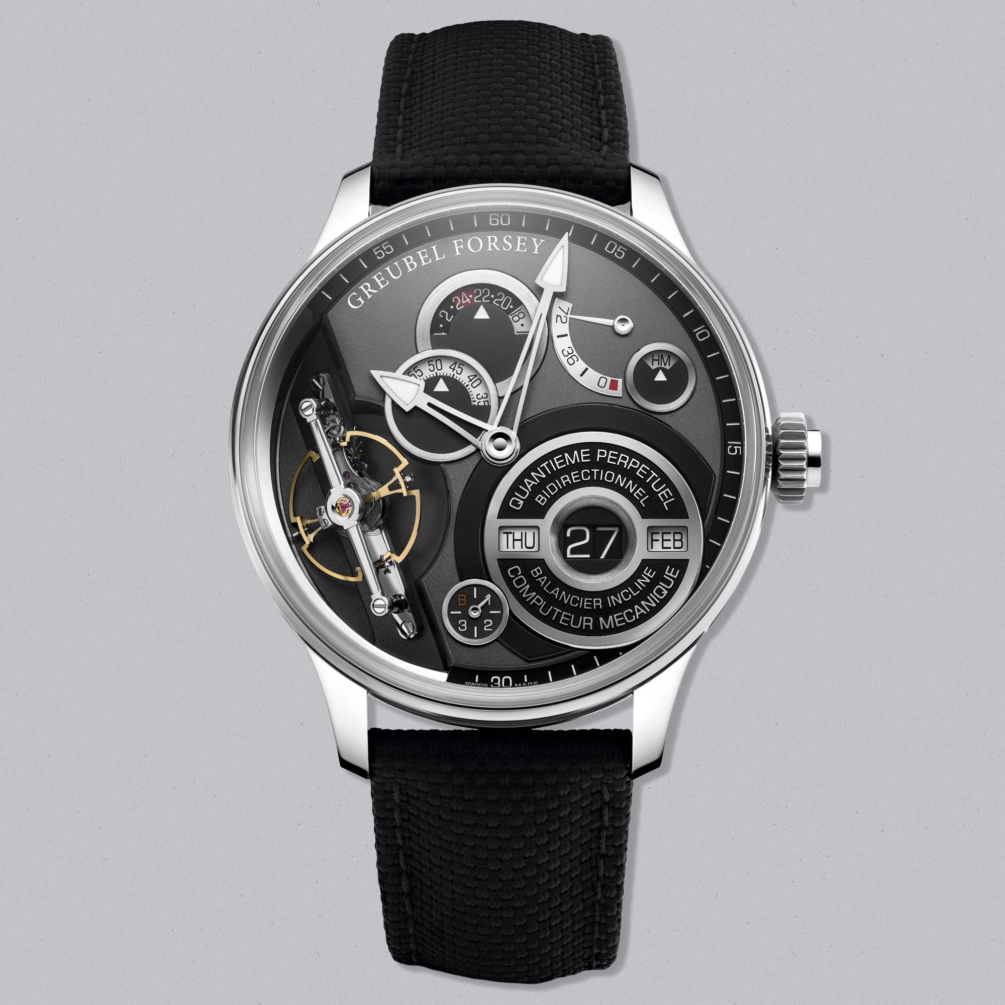 The Greubel Forsey QP Balancier combines a perpetual calendar with breathtaking handcraft—limited to just 22 pieces worldwide.