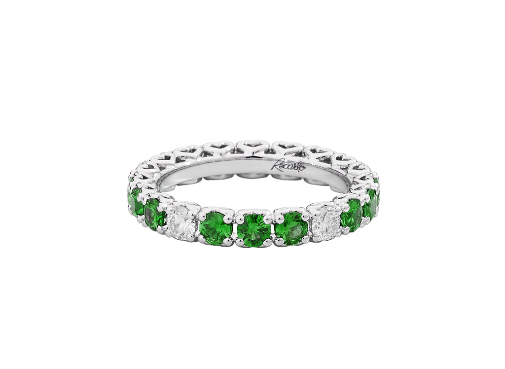 Recarlo Emerald & Diamond Full Eternity Ring