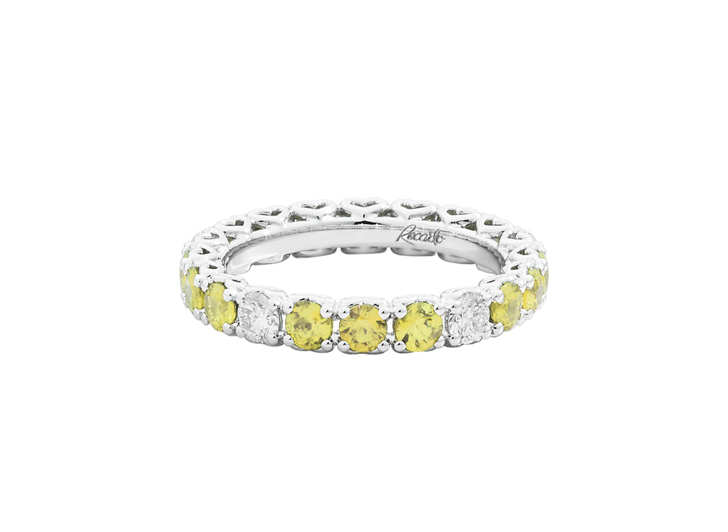 Recarlo Yellow Sapphire & Diamond Full Eternity Ring