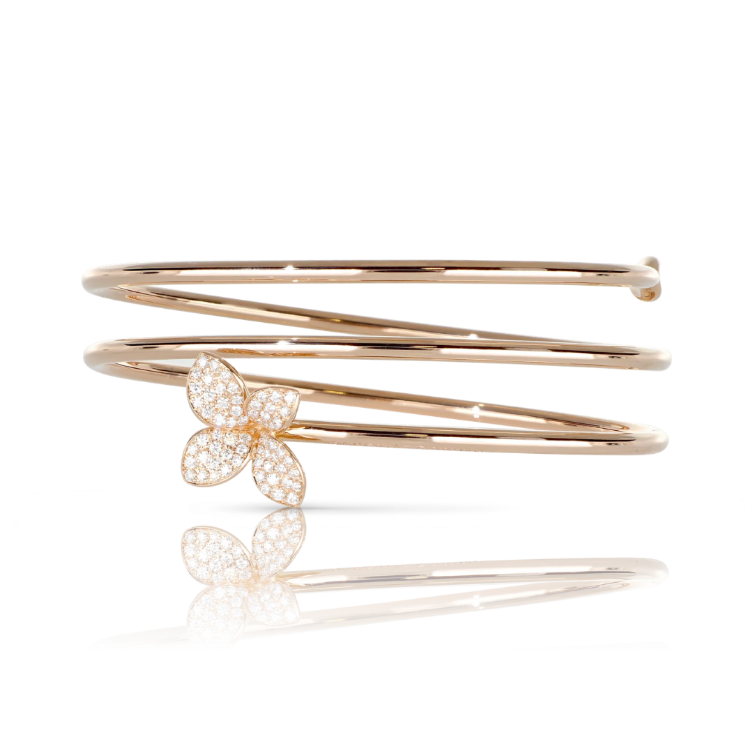 Petit Garden Bracelet in 18k Rose Gold With White Diamonds 0.45ct