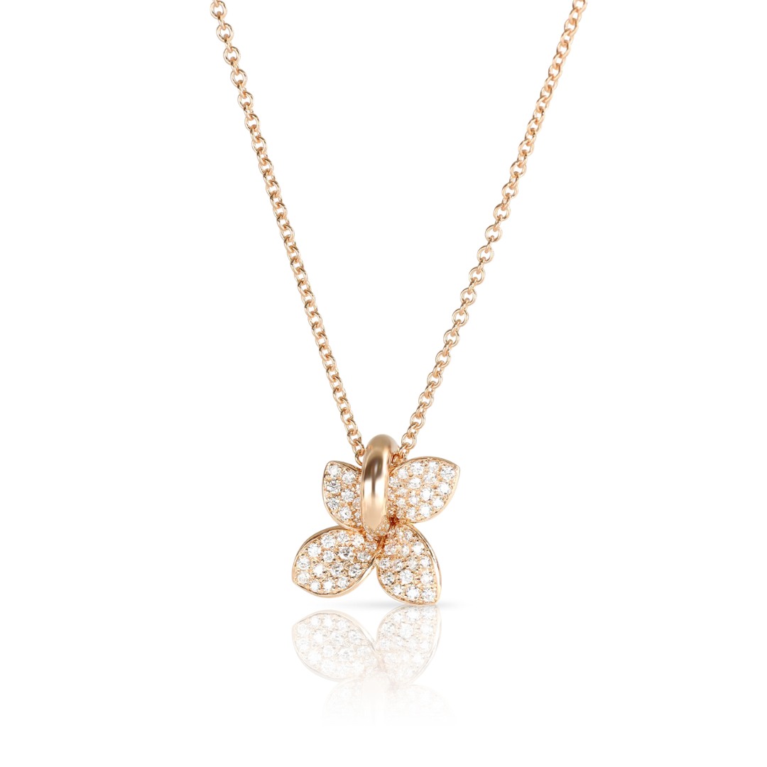 Petit Garden Necklace in Rose Gold With White Diamionds