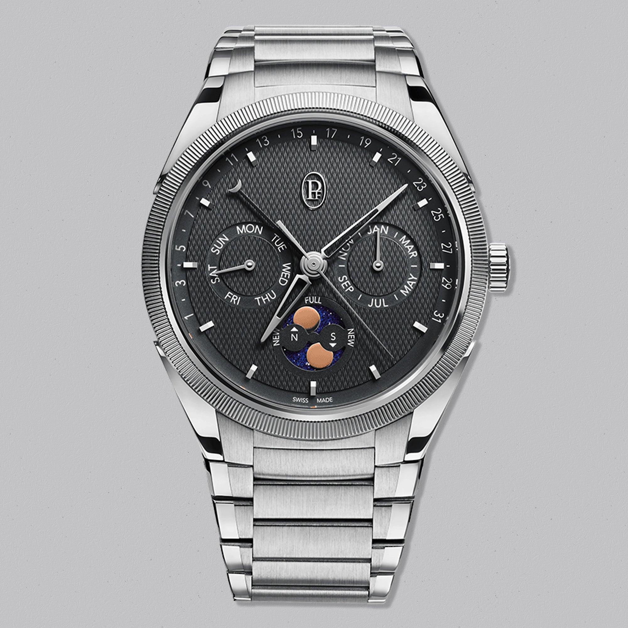 TONDA-PF-ANNUAL-CALENDAR-STEEL-PLATINUM-GREY-HERO