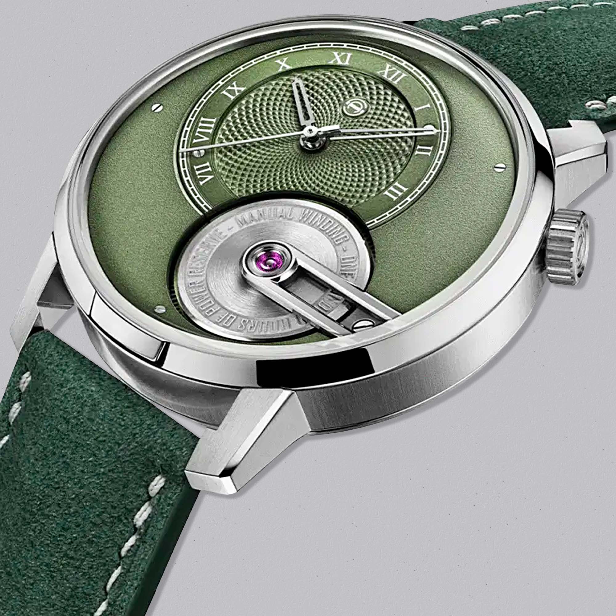 Explore the Tribute 1 Green by Armin Strom, a fresh expression of traditional watchmaking. Striking colour, fine finishing, and outstanding independent craftsmanship.
