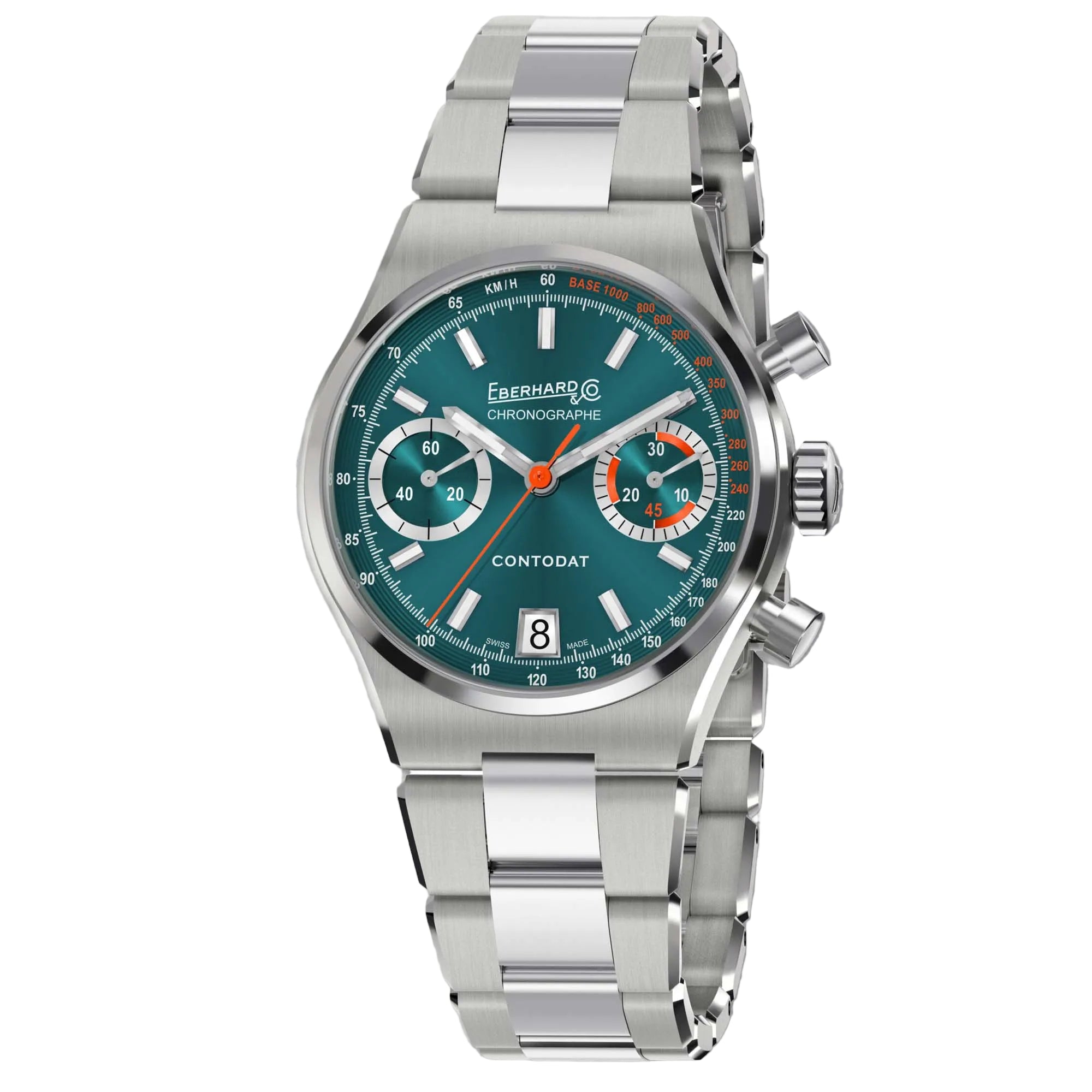 Discover the Eberhard Contodat Chronographe Ref. 31156.02 CA2C at Swiss Gallery UK. A refined automatic chronograph blending classic design with everyday Swiss performance.