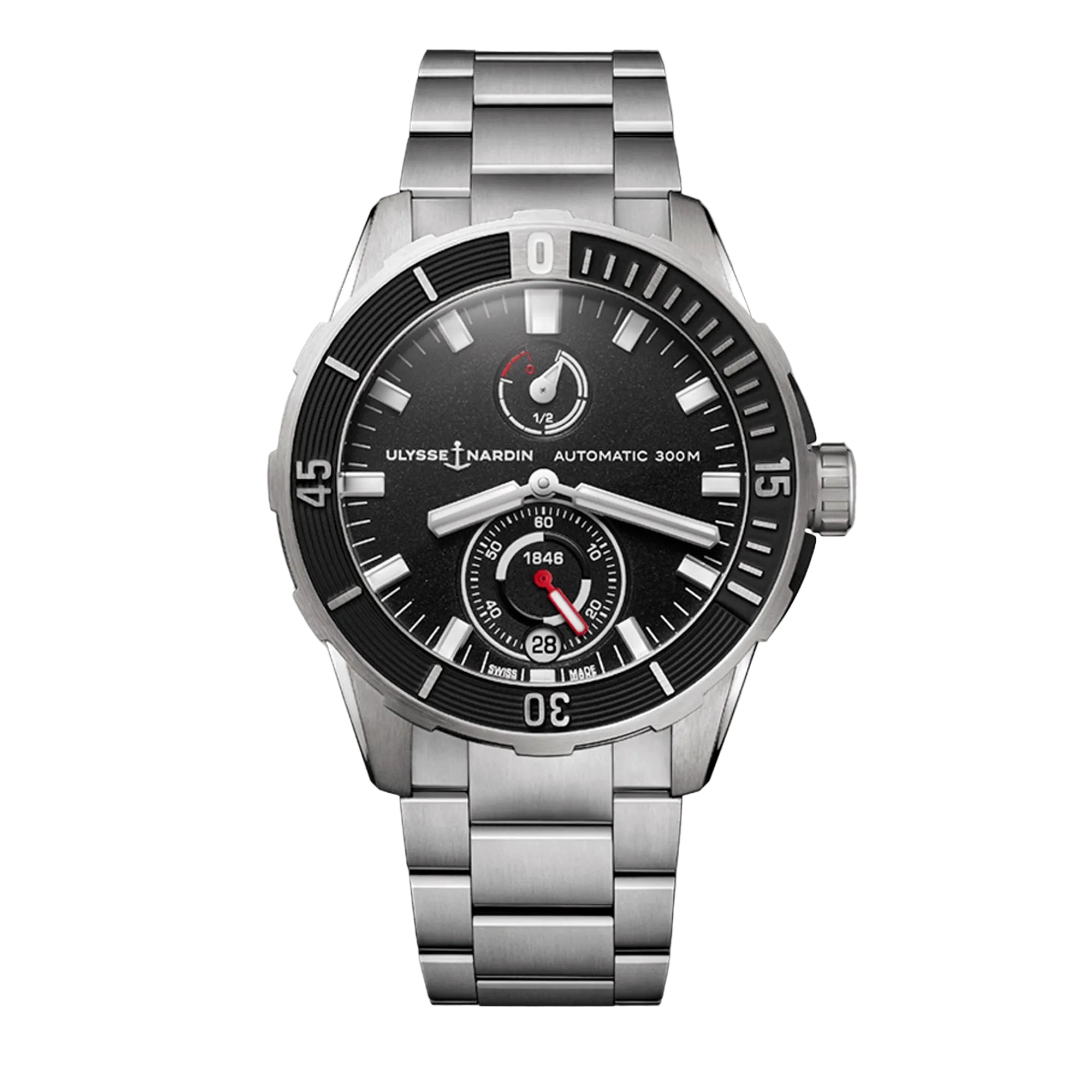 DIVER 44 BLACK DIAL TITANIUM BRACELET