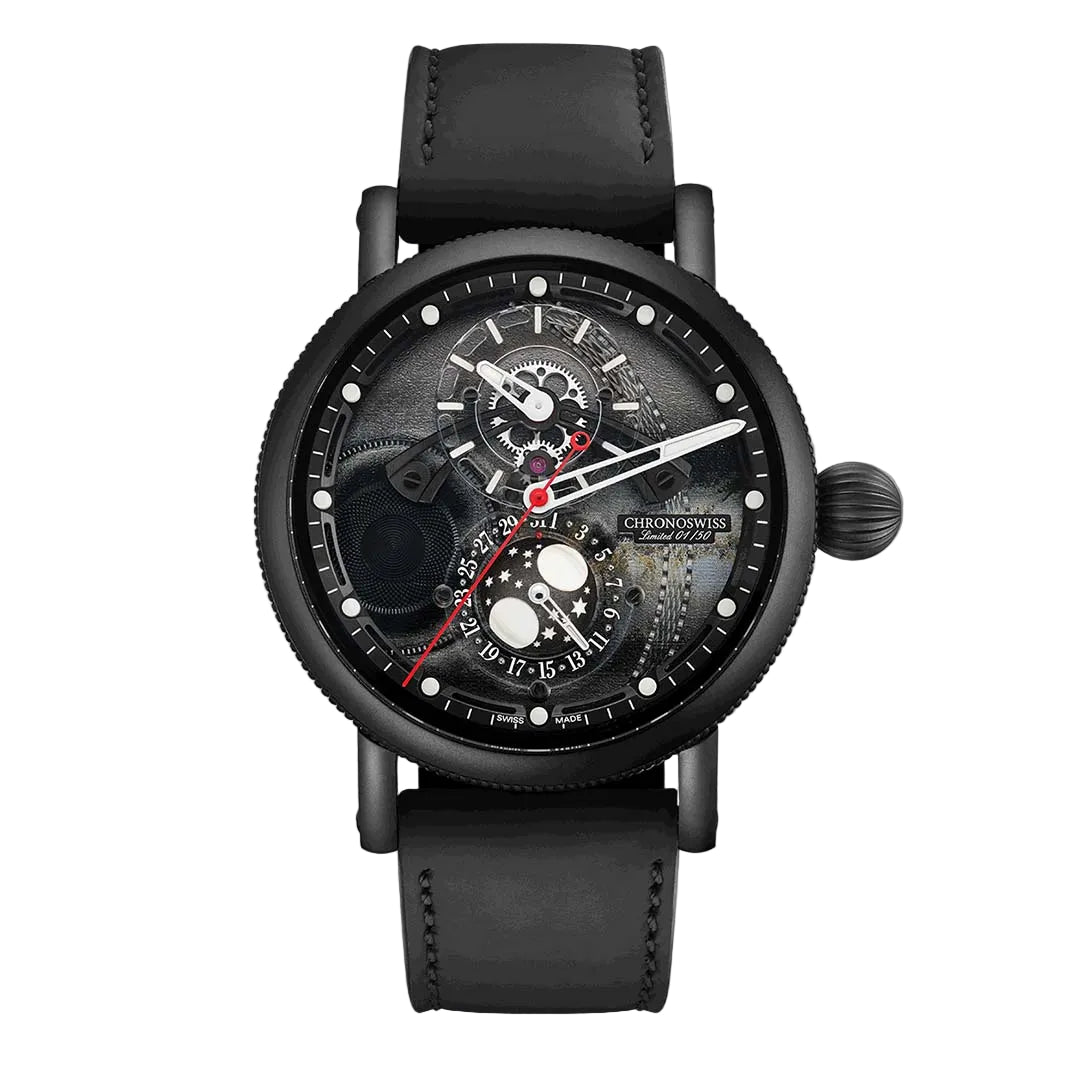 Chronoswiss Evolution Space Timer Black Hole with layered dial design and modern mechanical movement.