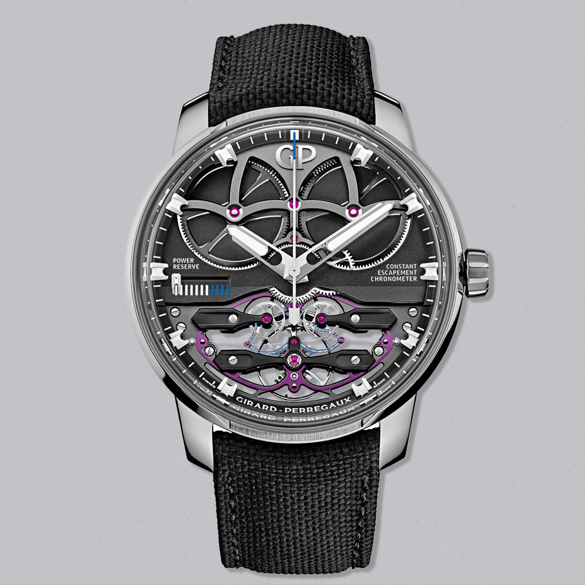 Experience groundbreaking innovation with the Girard-Perregaux Neo Constant Escapement. Reference 93510-21-1930-5CX redefines precision with a revolutionary silicon escapement and bold architectural design.