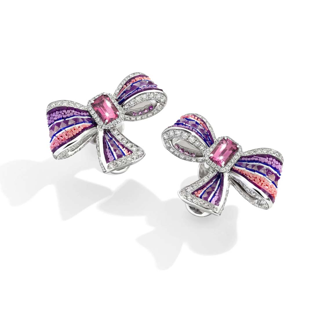 PINK RIBBON EARRINGS