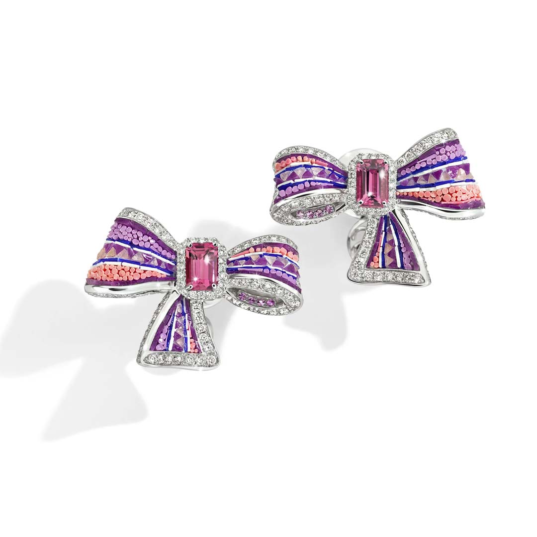 PINK RIBBON EARRINGS