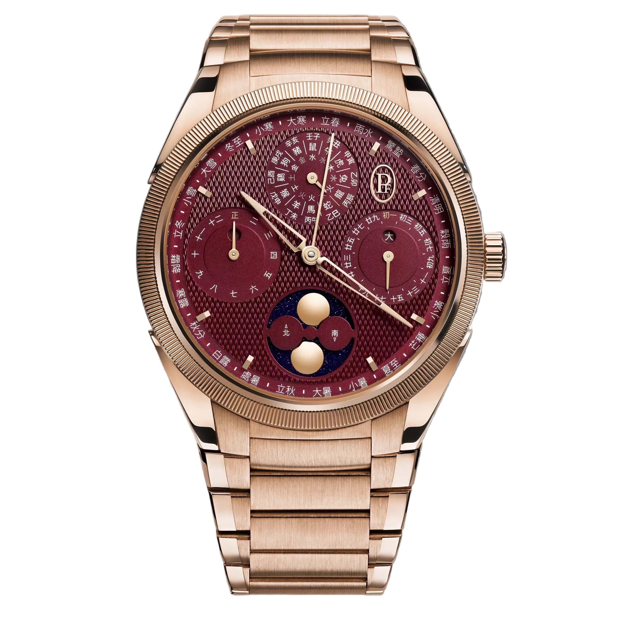 TONDA PF XIALI CHINESE CALENDAR ROSE GOLD IMPERIAL RED