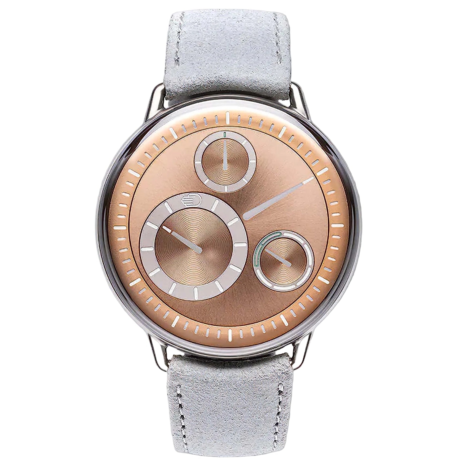 Discover the Ressence Type 1° Rose Gold, where fluid orbital time display meets warm precious-metal elegance in a uniquely modern mechanical watch.