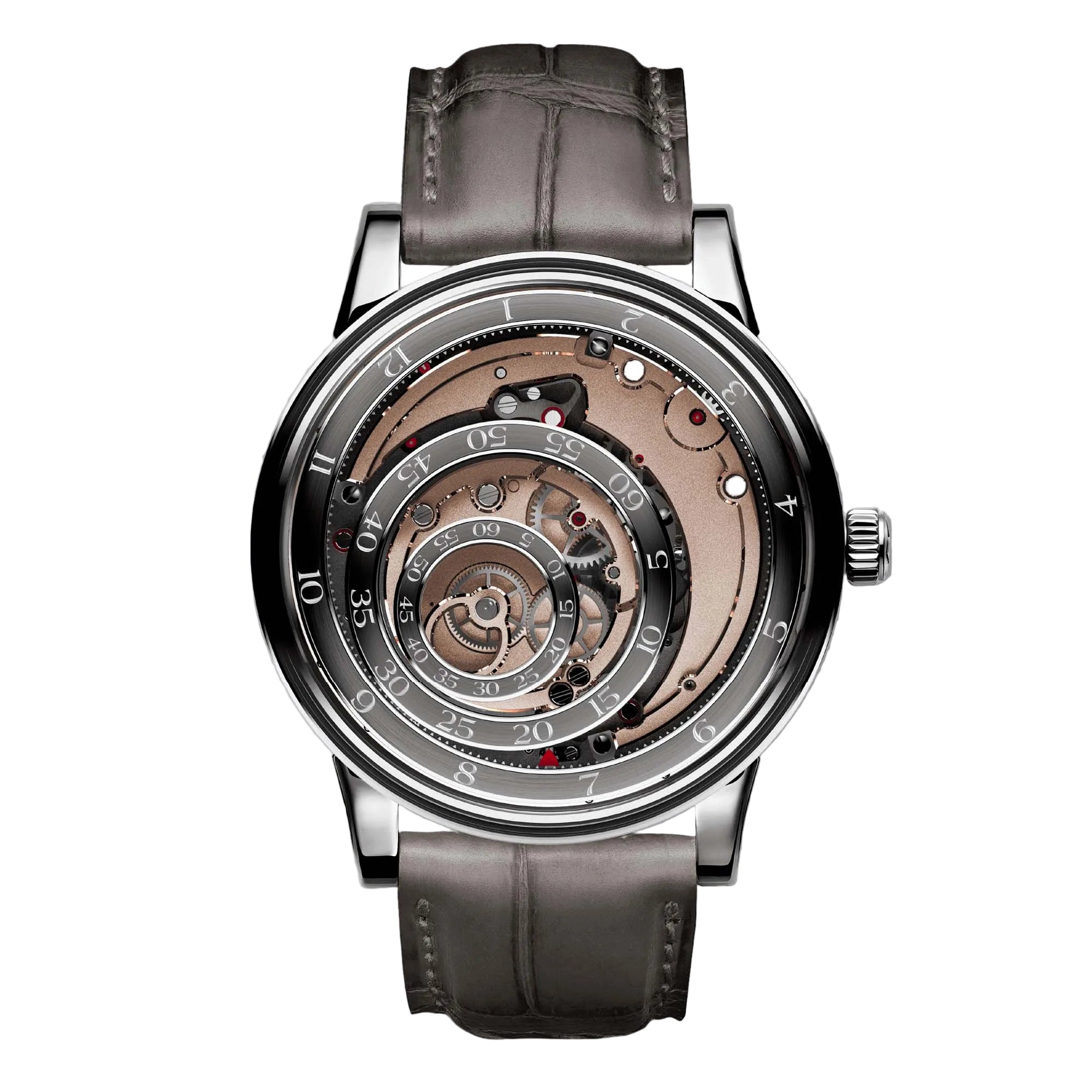 Discover the Trilobe Une Folle Journée Dune — a poetic timepiece where floating rings and architectural design redefine how time is read.