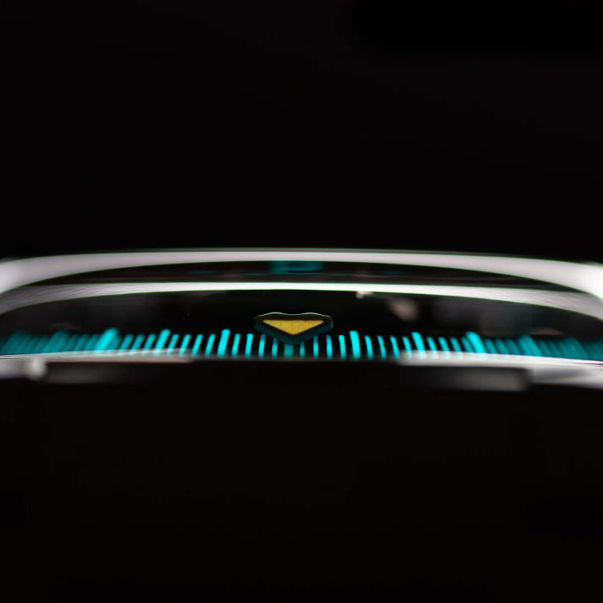 URWERK UR 100V Magic T in shot blasted titanium, featuring satellite hours, Earth rotation indicators, and a fully integrated bracelet. Independent Swiss watchmaking.