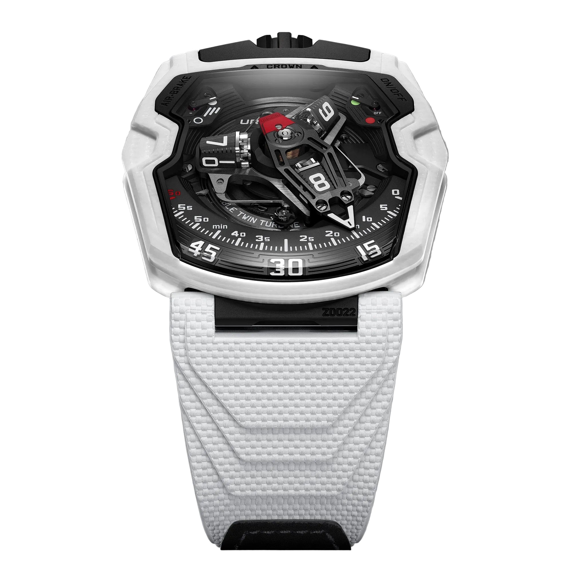 Discover the URWERK UR-230 Polaris with wandering hours, a retrograde display and a proprietary layered ceramic and fibreglass case developed exclusively for URWERK.