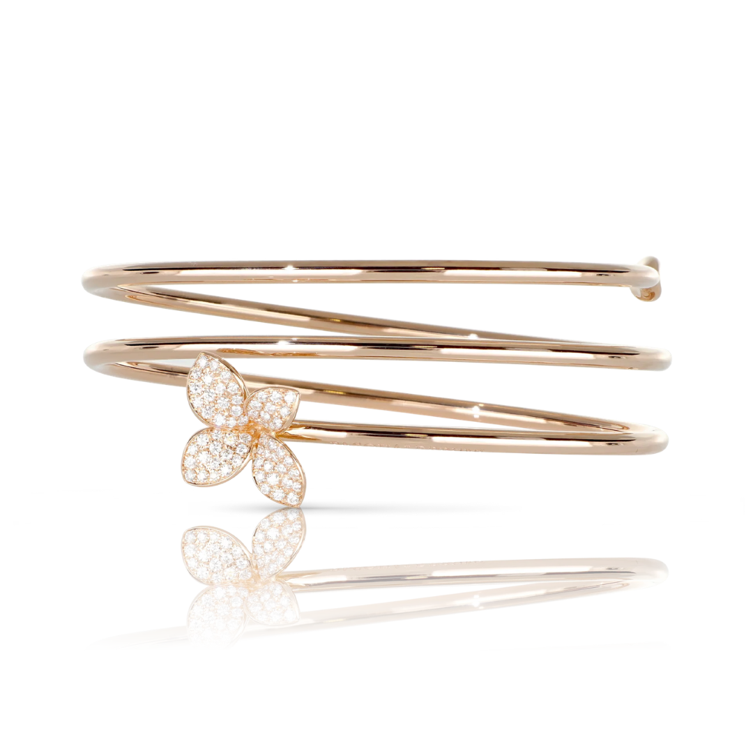 Petit Garden Bracelet Bracelet in 18k Rose Gold with White Diamonds.