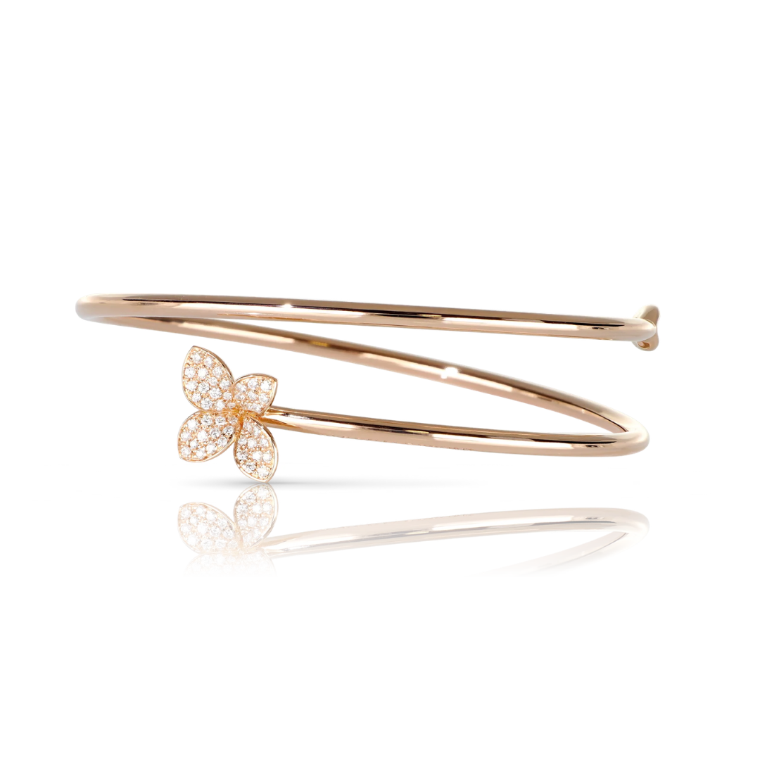 Petit Garden Bracelet in 18k Rose Gold with White Diamonds