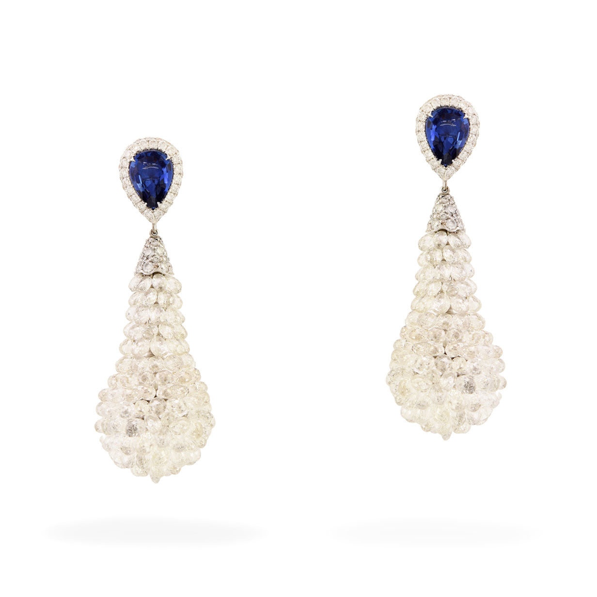 eden-pair-of-earrings-in-white-gold-with-a-pair-of-blue-drop-shape-sapphires-2,72-ct,-white-briolettes-diamonds-46,06-ct-and-white-full-cut-diamonds-2,00-ct