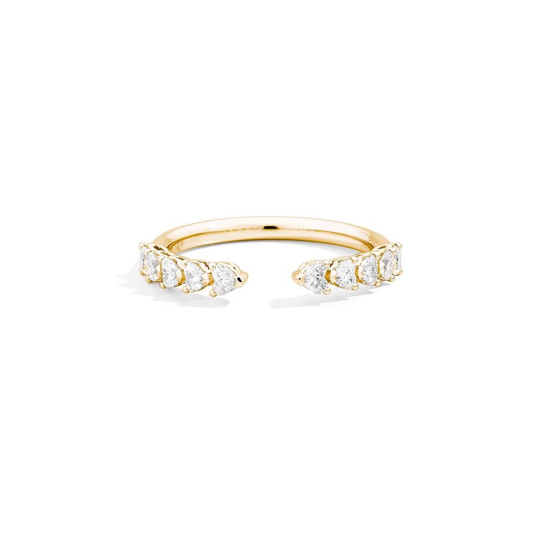 ANNIVERSARY MORE YELLOW GOLD HALF HEART ETERNITY