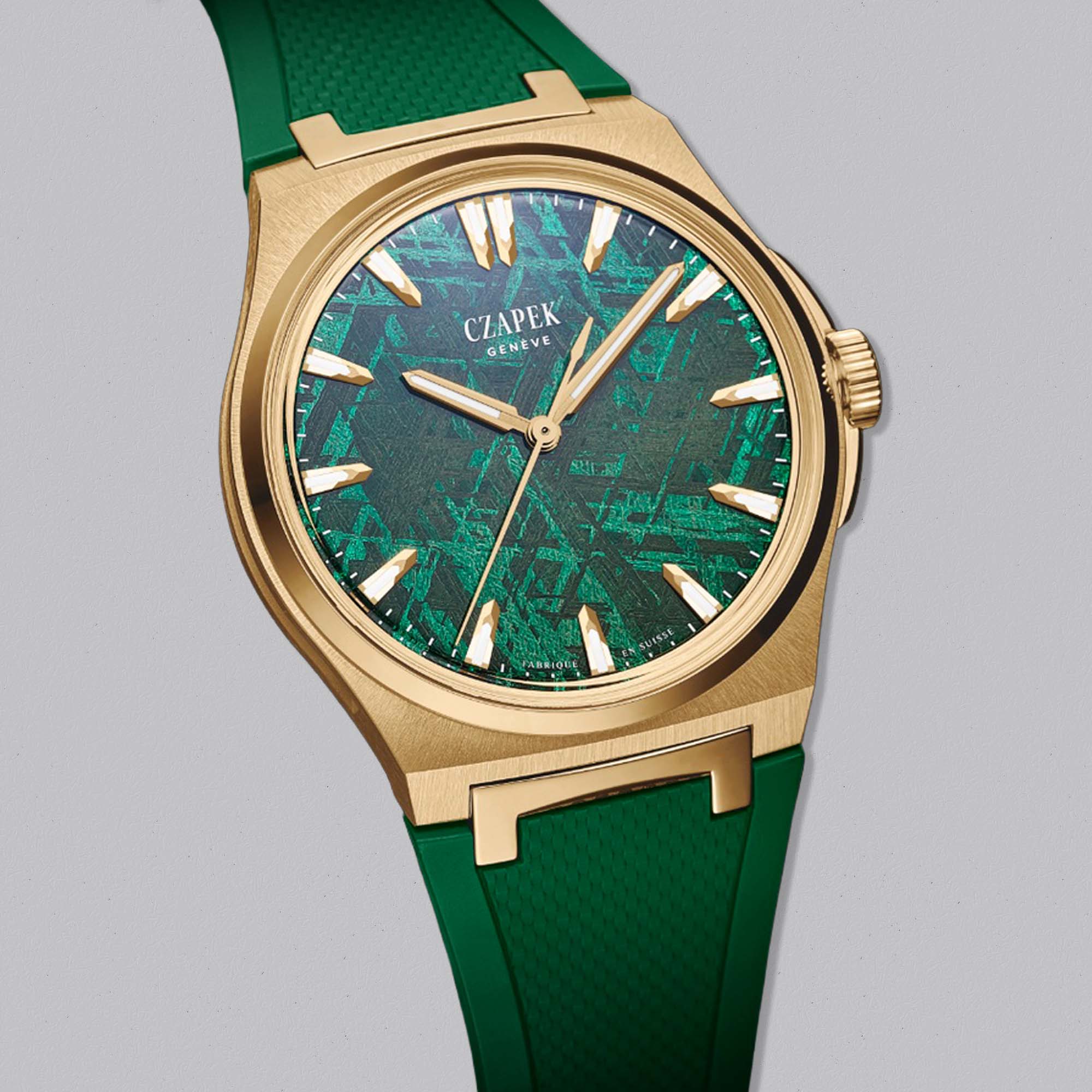 Discover the Czapek Antarctique Mount Erebus Green Meteor — a rare fusion of cosmic meteorite dial and refined Swiss precision.