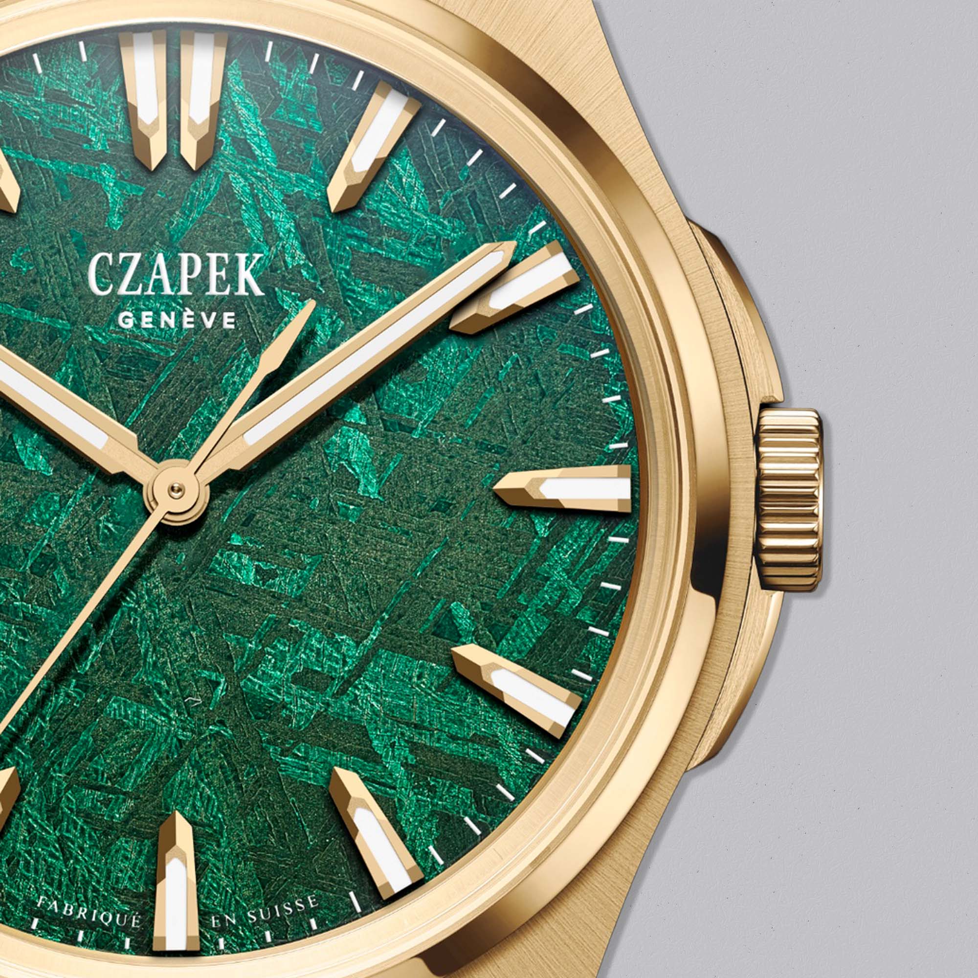 Discover the Czapek Antarctique Mount Erebus Green Meteor — a rare fusion of cosmic meteorite dial and refined Swiss precision.