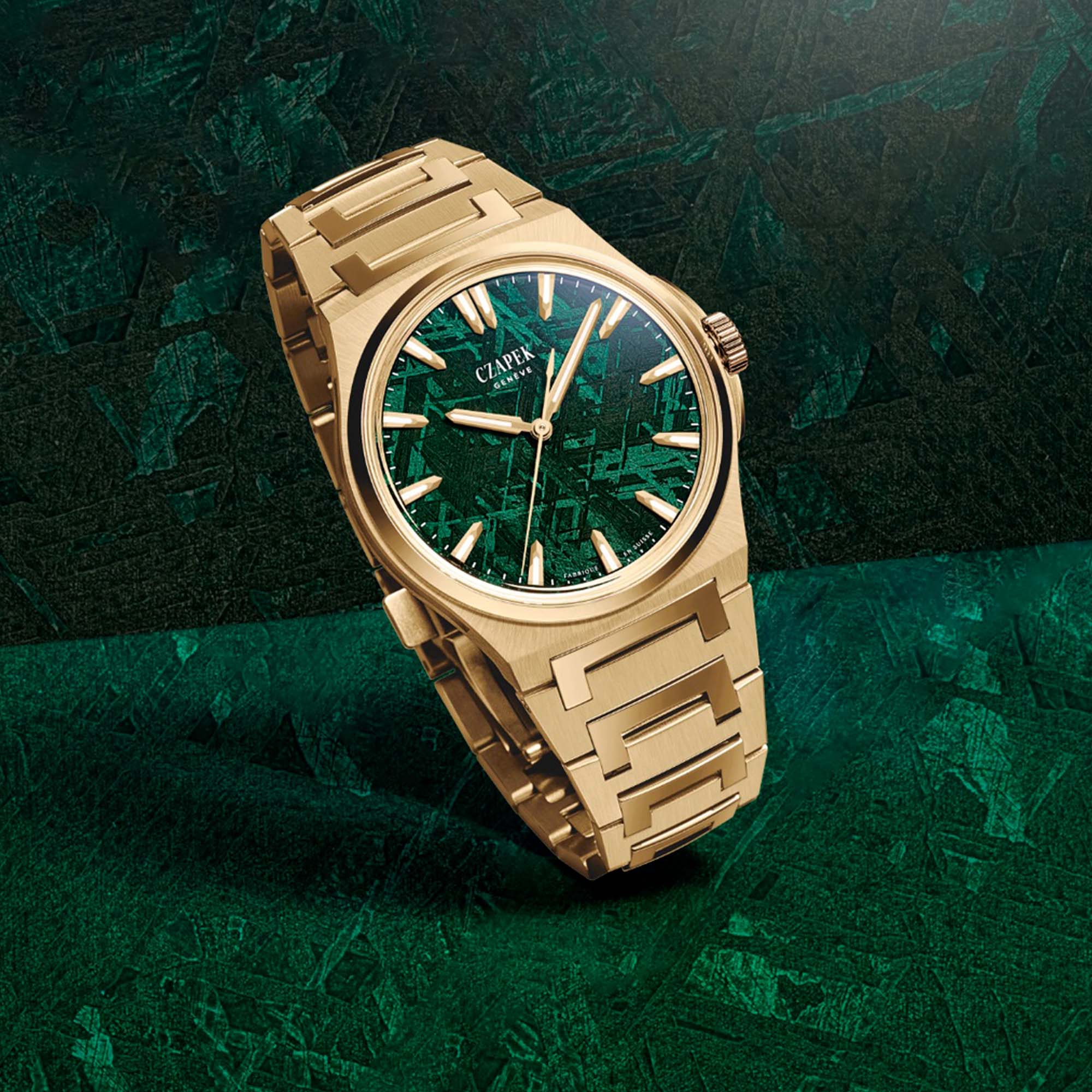 Discover the Czapek Antarctique Mount Erebus Green Meteor — a rare fusion of cosmic meteorite dial and refined Swiss precision.