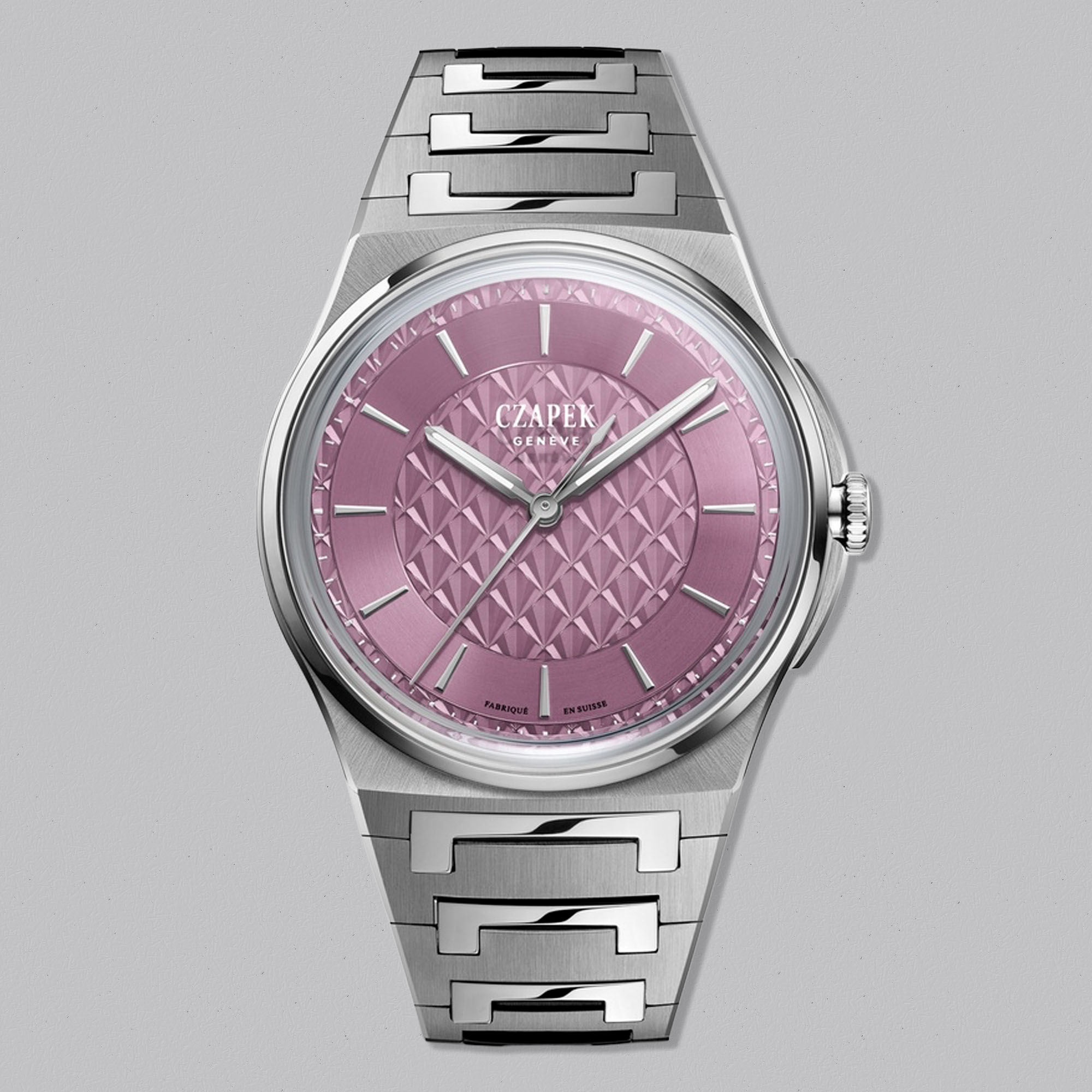 Discover the Czapek Antarctique Sashiko Pink Lotus S, a rare limited edition of 100 pieces. A refined blend of Japanese quilting inspiration and Swiss watchmaking artistry.