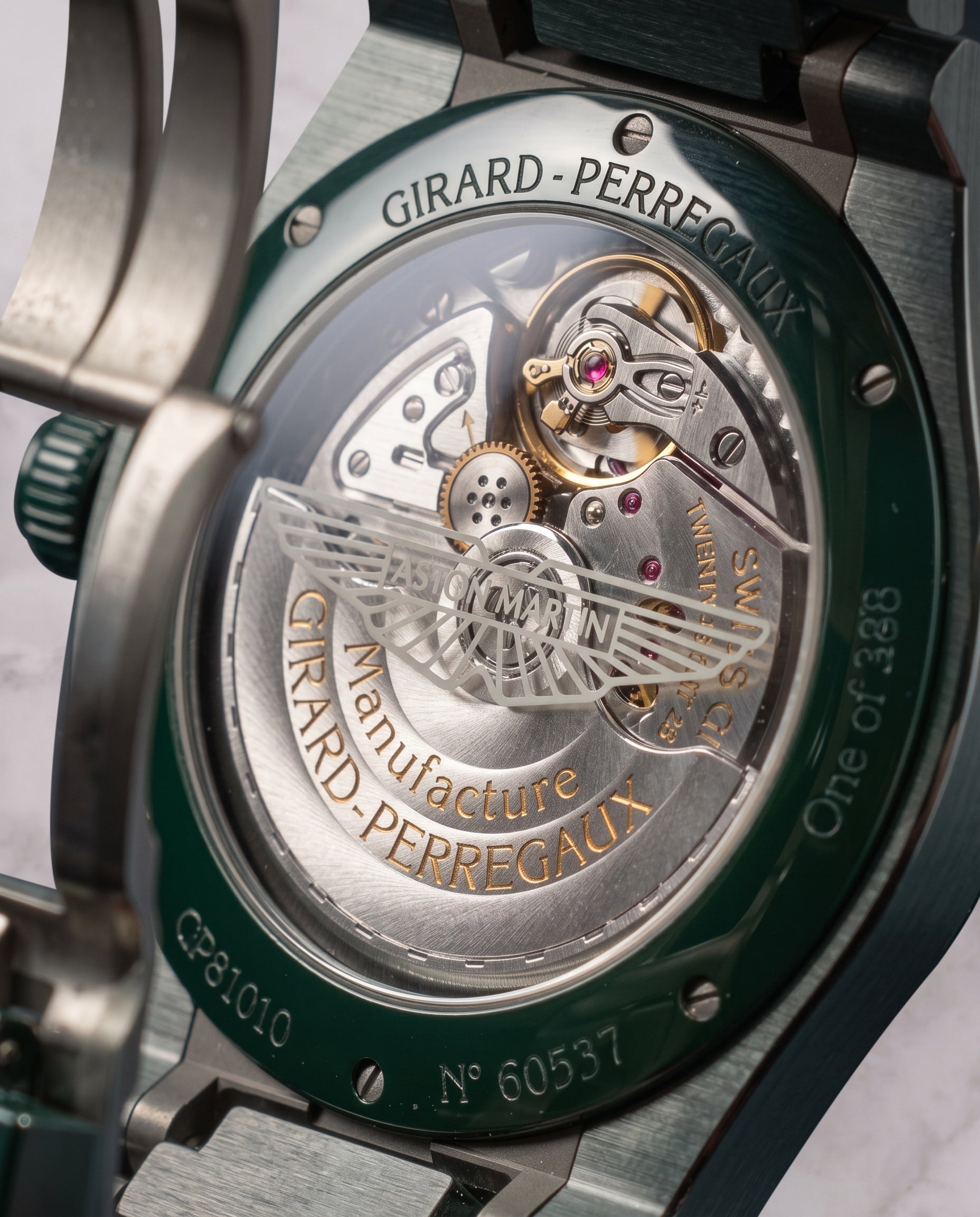 LAUREATO 42 MM GREEN CERAMIC ASTON MARTIN LIMITED EDITION OF 388