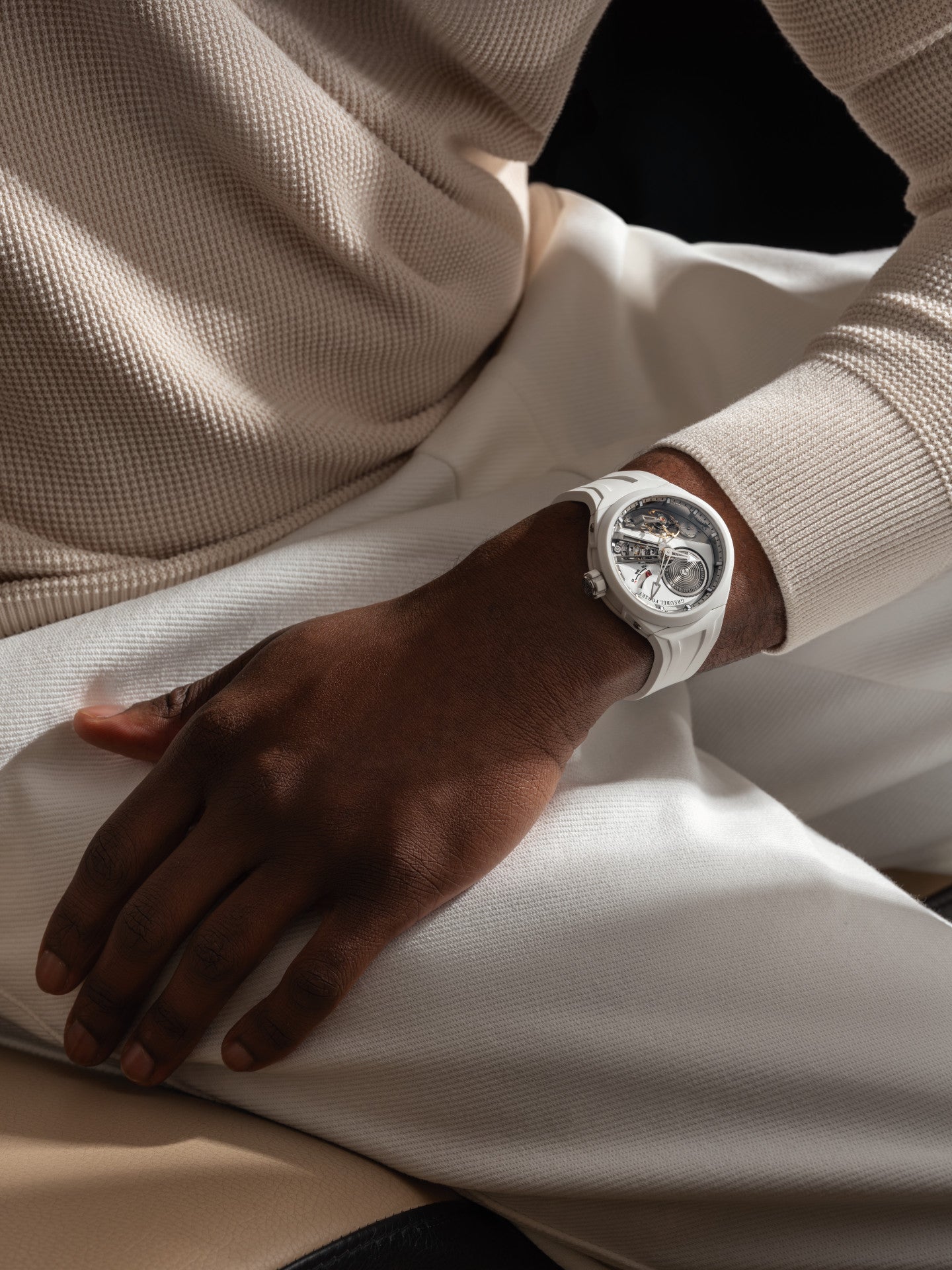 BALANCIER CONVEXE S2 WHITE CERAMIC