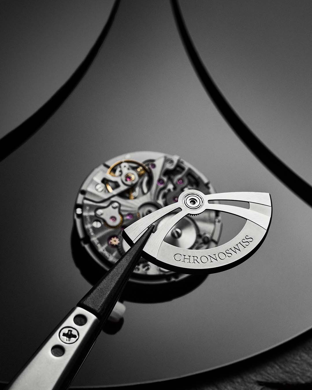 The Neo Digiteur Granit by Chronoswiss, bold mechanical design with a digital regulator display and hand-wound movement. Limited edition of 99.