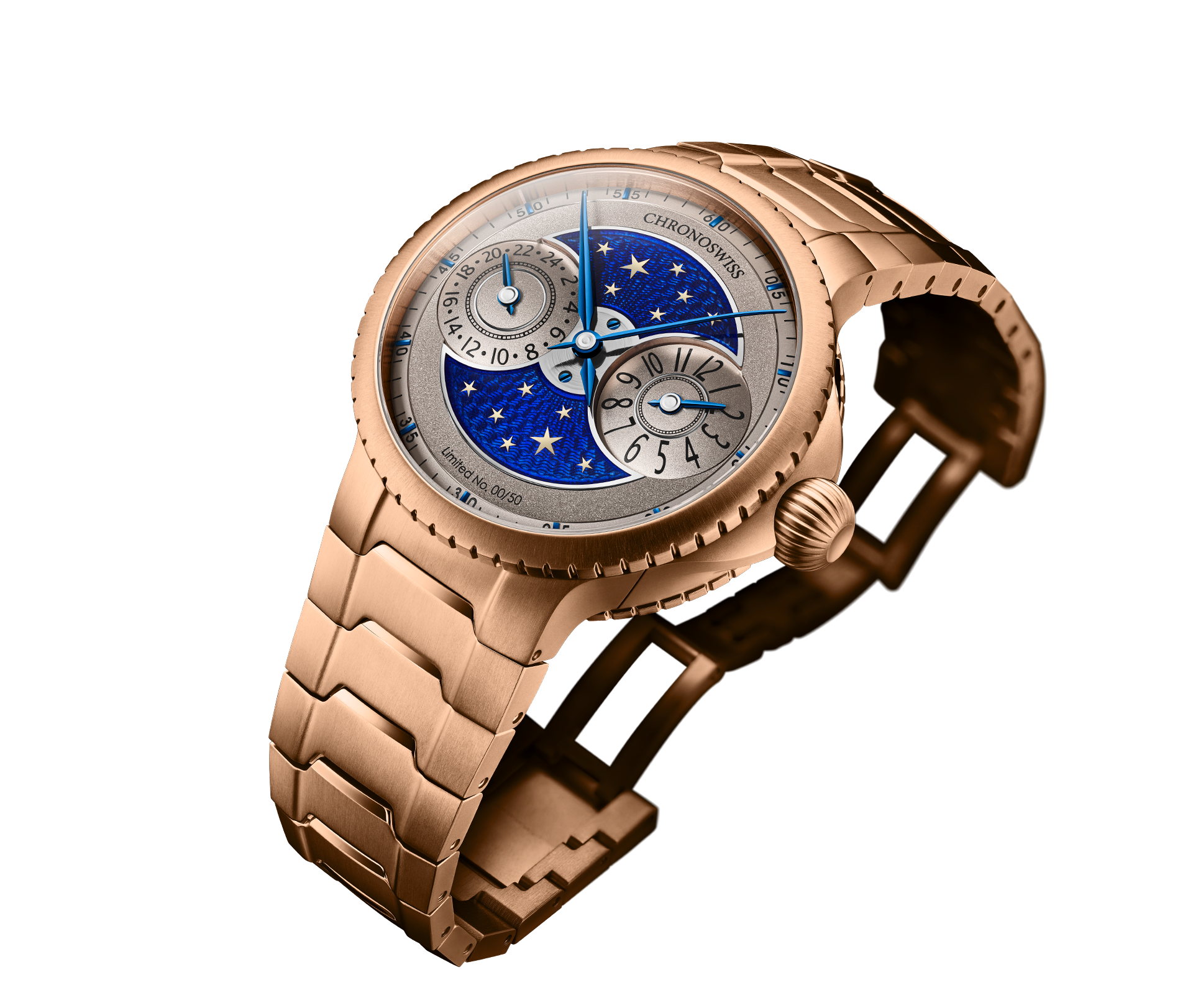 PULSE GMT ENAMEL SKY GOLD
