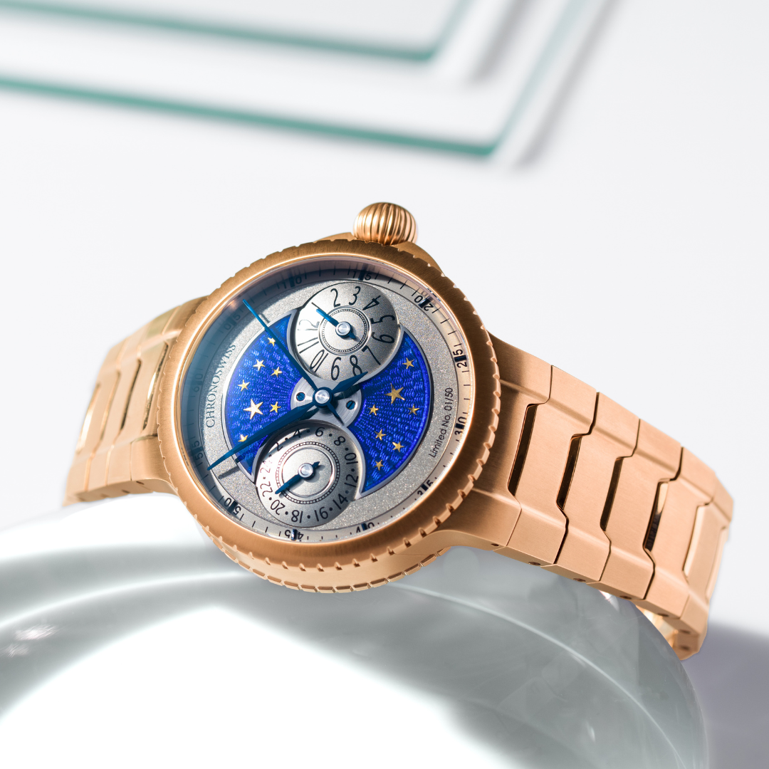PULSE GMT ENAMEL SKY GOLD