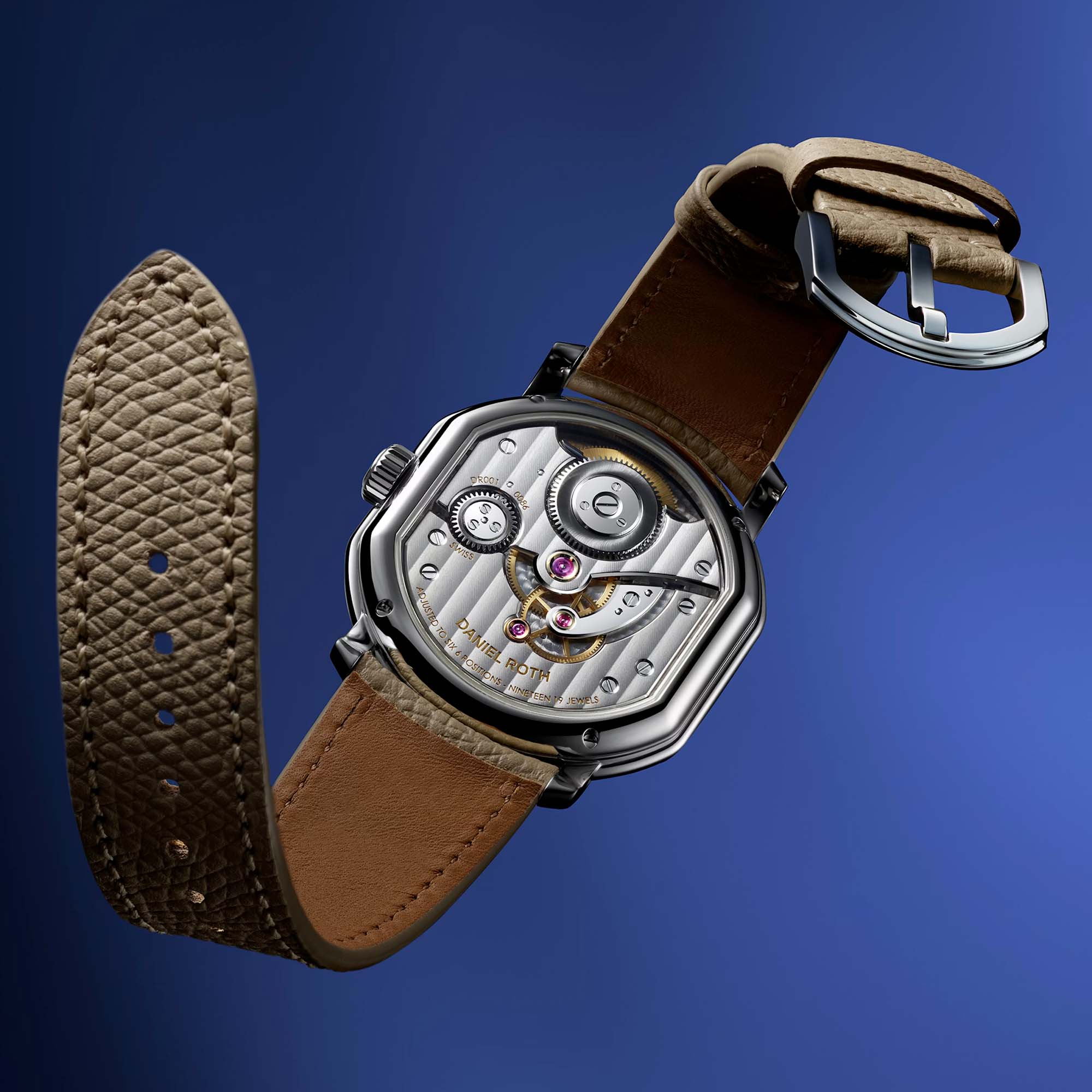 A masterpiece in platinum, the Daniel Roth Tourbillon Platinum unites traditional guillochage, a white gold dial and the beautifully decorated DR001 calibre.