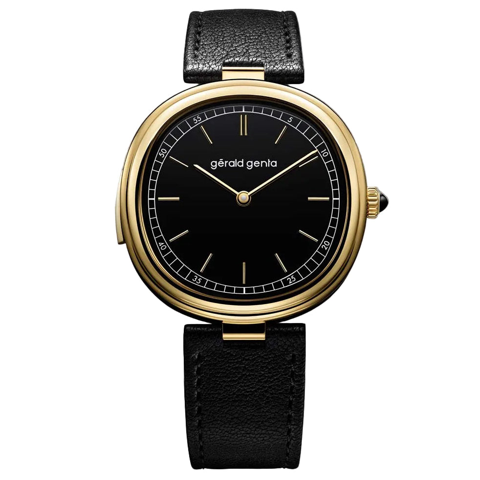 Discover the Gerald Genta Genève Minute Repeater, a rare Swiss luxury watch in yellow gold with exceptional acoustic mastery, available in London.