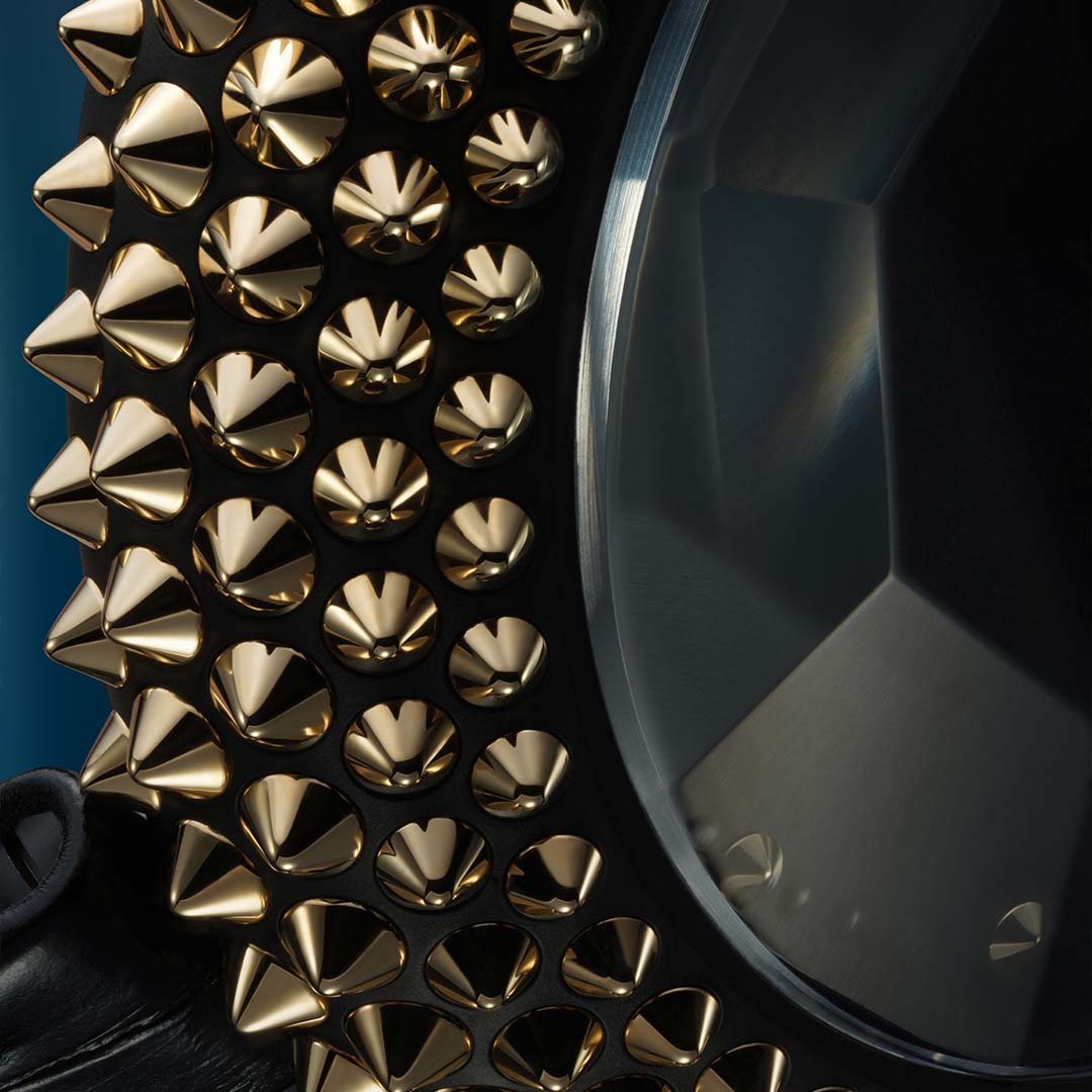 Shop the Gerald Genta Gentissima Oursin 36 Black Titanium, a design led Swiss luxury watch for discerning collectors in London.